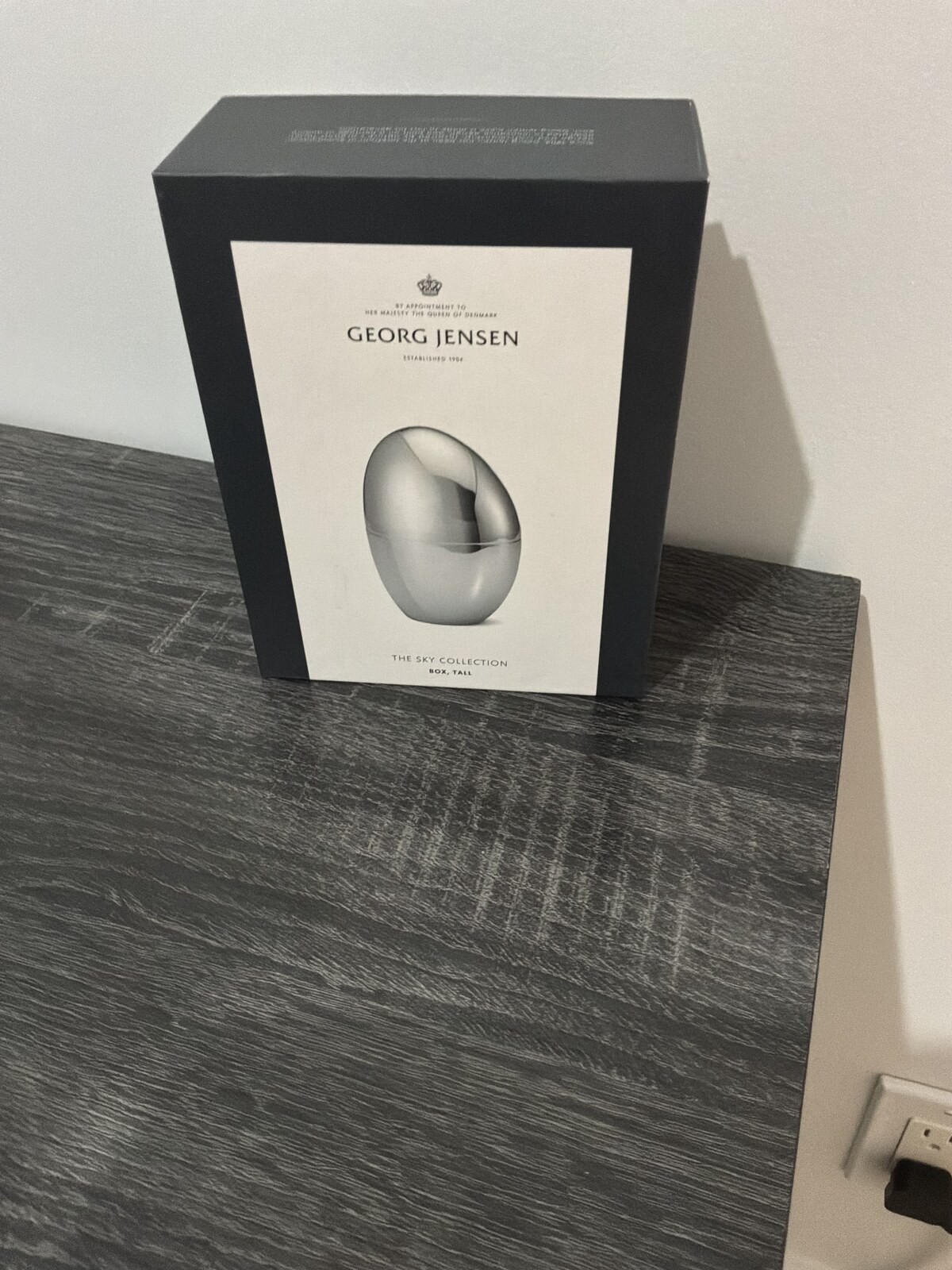 Georg Jensen Sky Collection Tall Box Stainless Steel New in Box