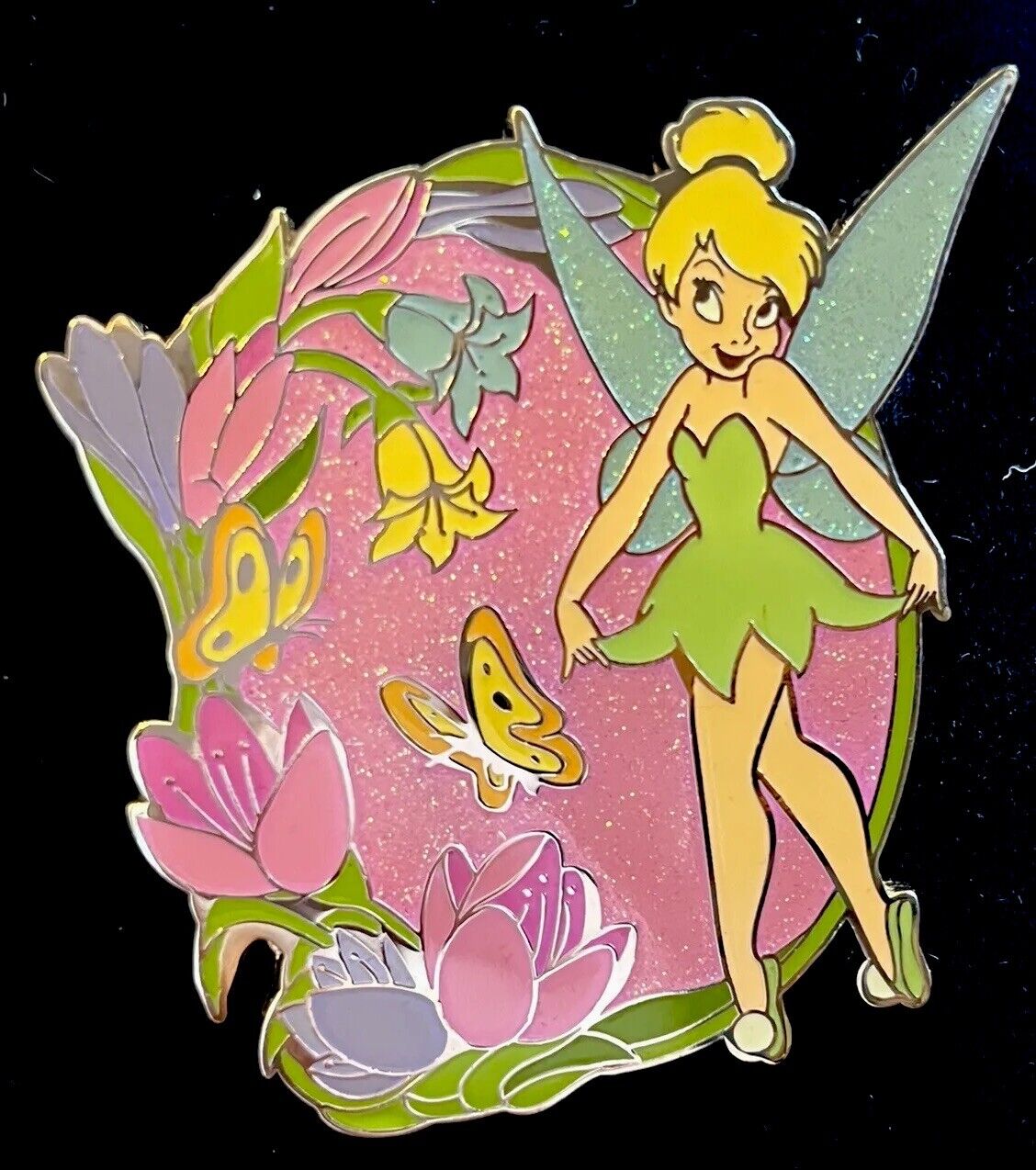 RARE LE 125 DISNEY TINKER BELL PIN SET WATER LILIES DRAGON FLY BUTTERFLY HEART