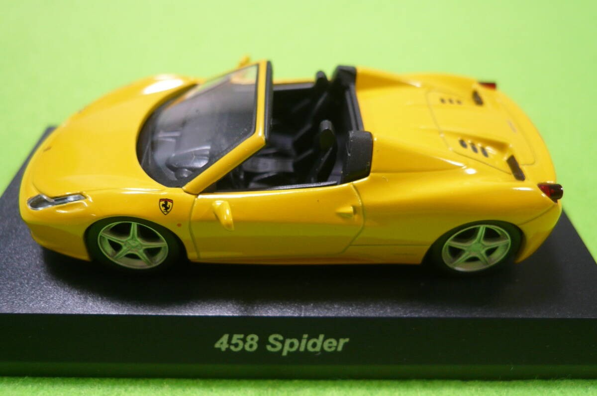 Kyosho 1/64 Mini Car Collection Ferrari 458 Spider Yellow