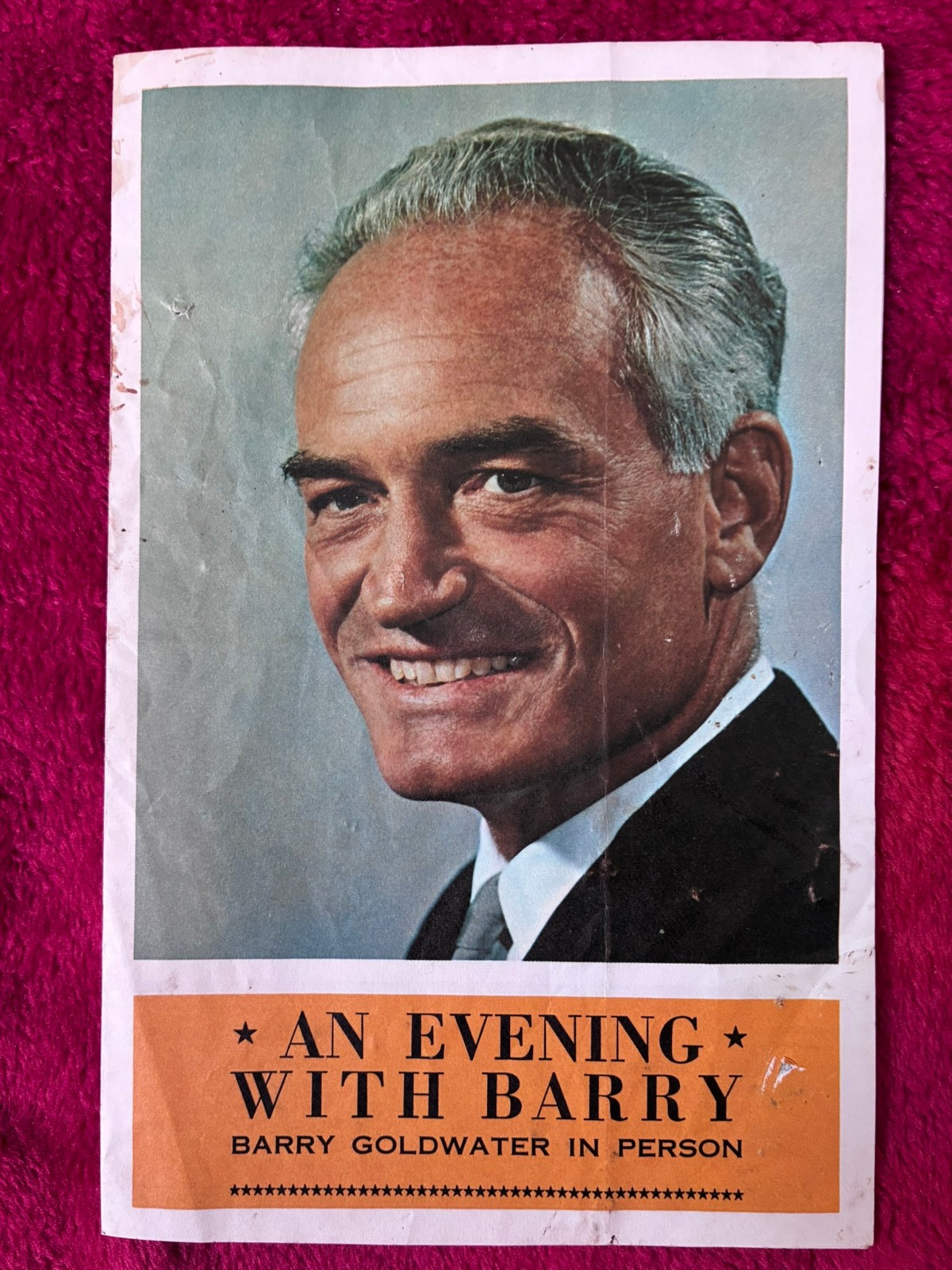 1964 Barry Goldwater Campaign Program Knott's Berry Farm Ronald Reagan John Wayn