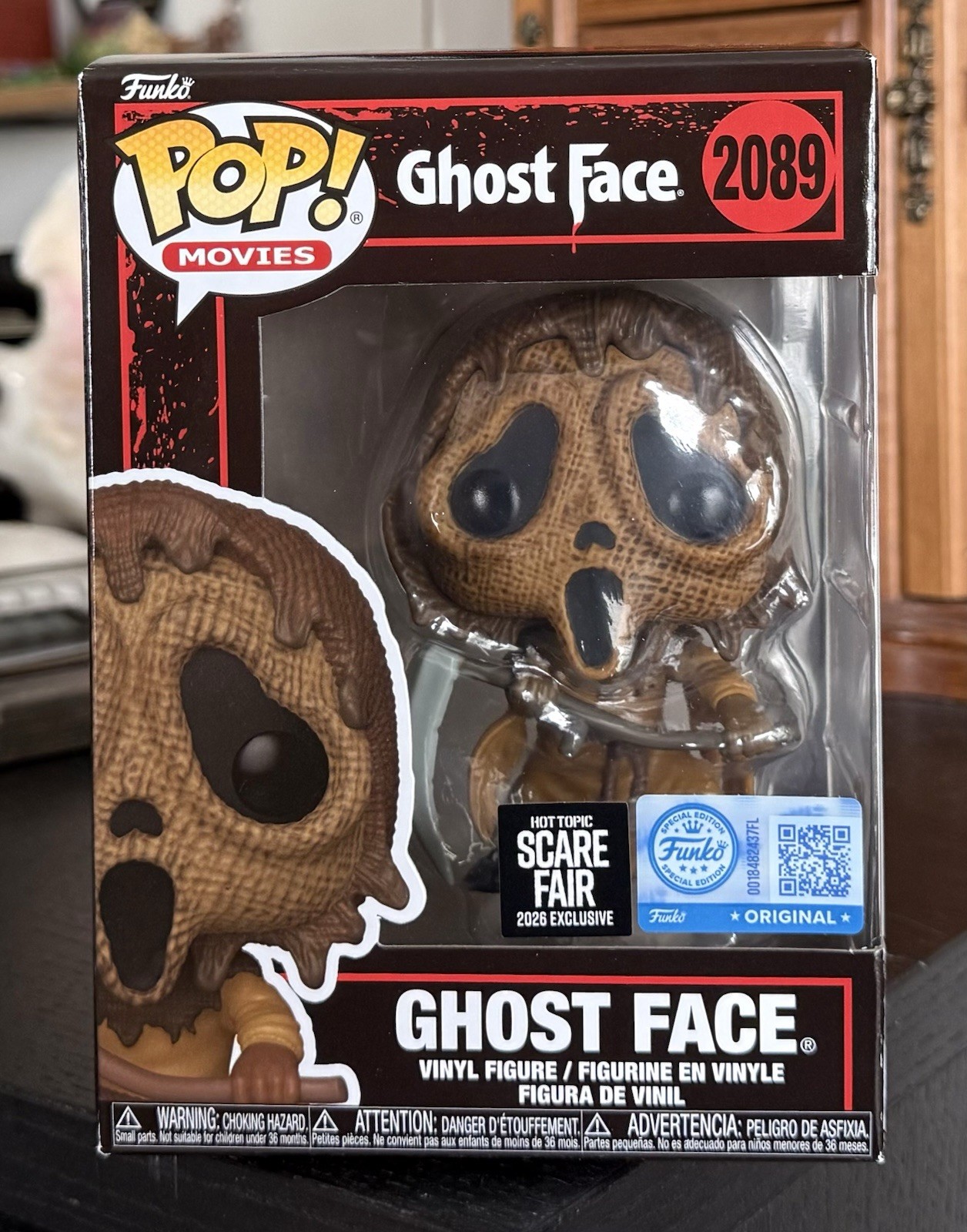Funko Pop Movies: GHOST FACE #2089 Hot Topic Scare Fair Exclusive 2026 IN HAND