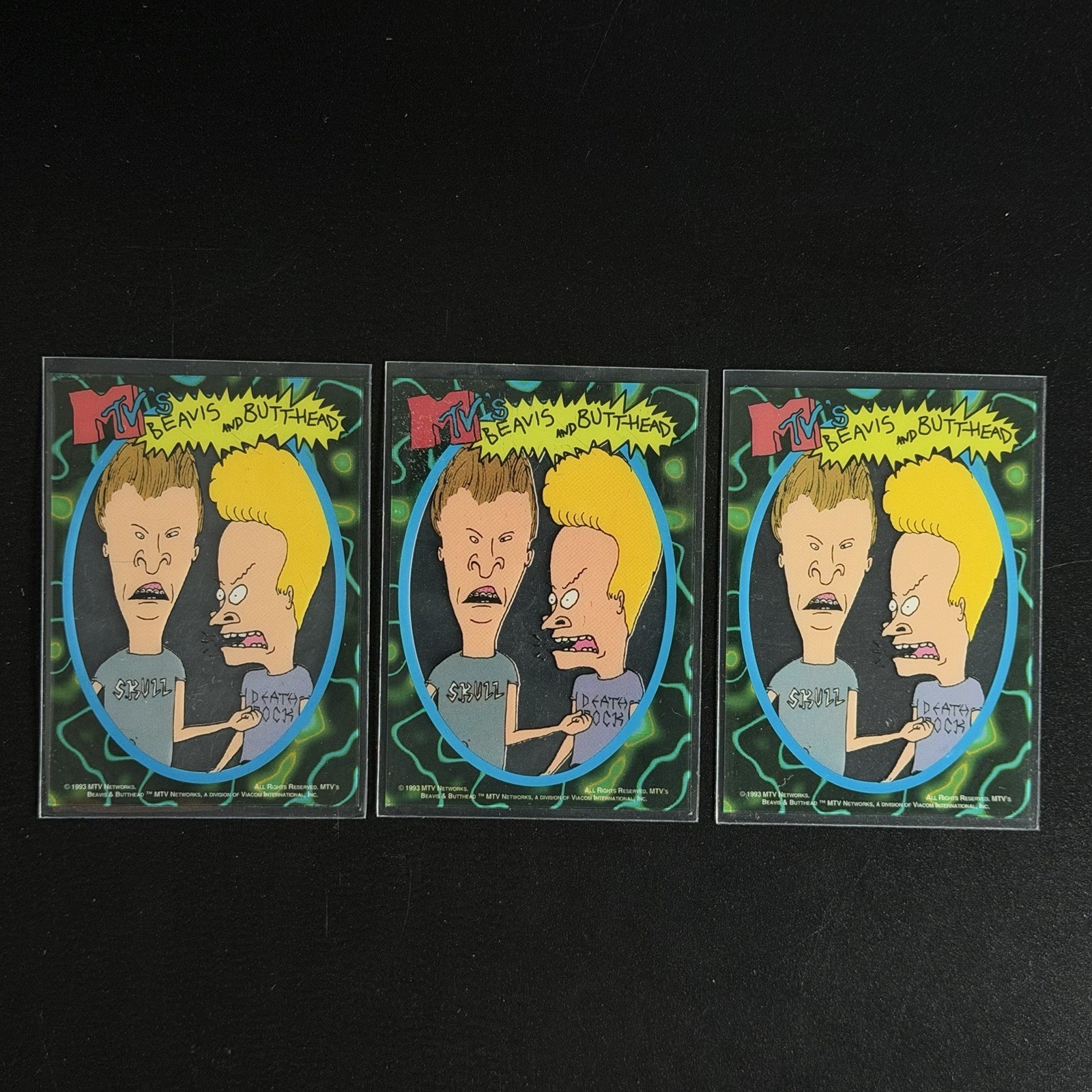 1993 MTV's BEAVIS and BUTTHEAD Clear Cell Acetate True RC 3 LOT - 1 Error Print