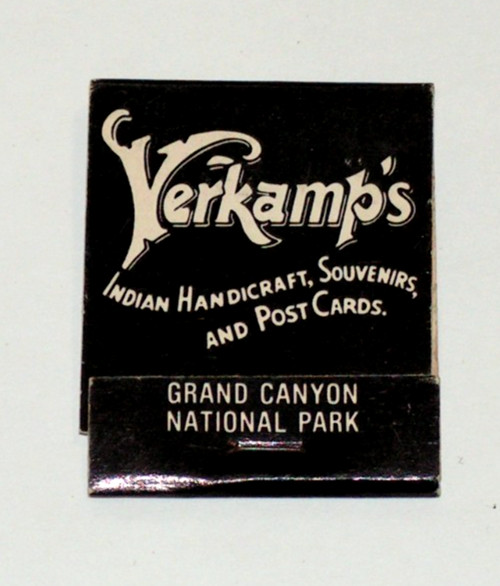 Vintage NOS Verkamp\'s Indian Handicraft Matchbook Grand Canyon National Park AZ