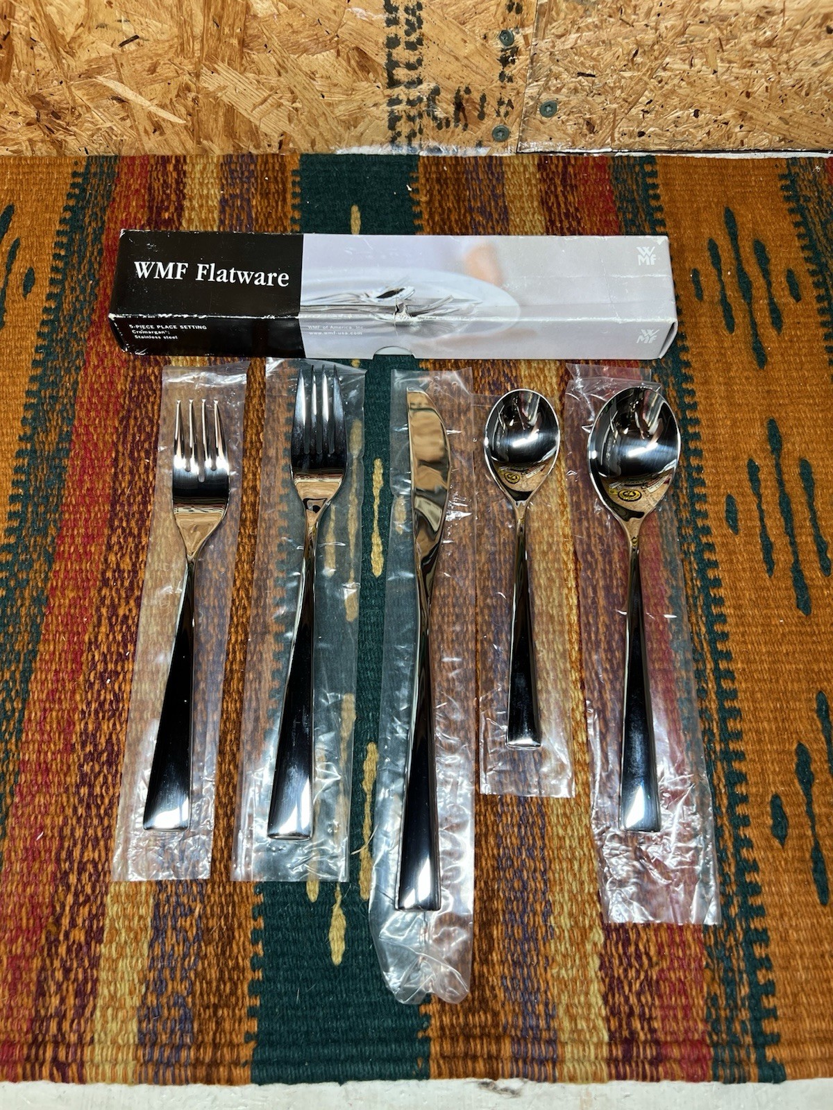 WMF Cromargan Flatware 18/10 Stainless Steel 5 Piece Place Setting NEW