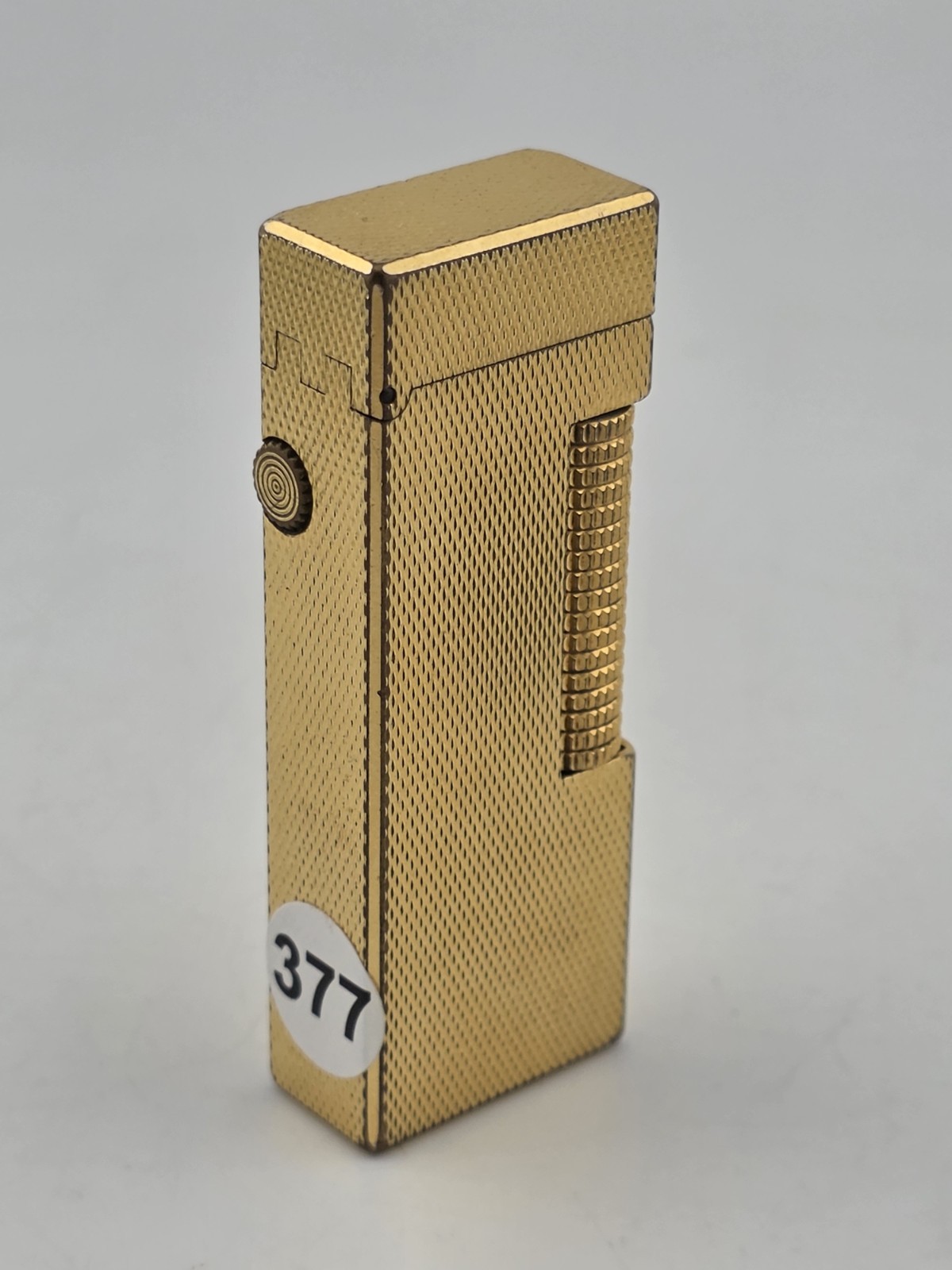 Rare Vintage Dunhill Rollagas Gold Tone Textured Switzerland Very Clean.