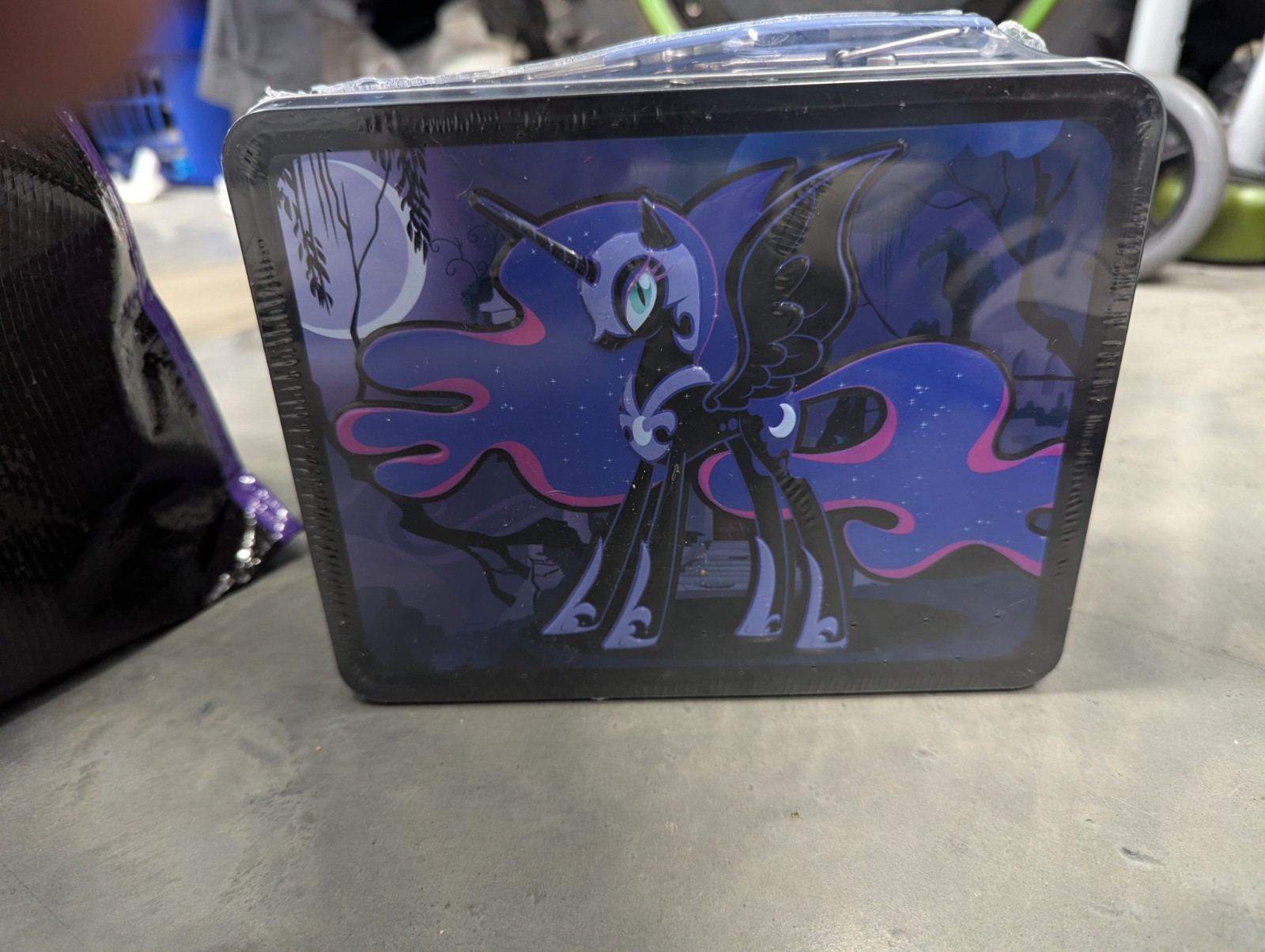 My Little Pony Princess Luna Nightmare Moon 2 sided Tin Lunchbox 2013 NEW Sealed