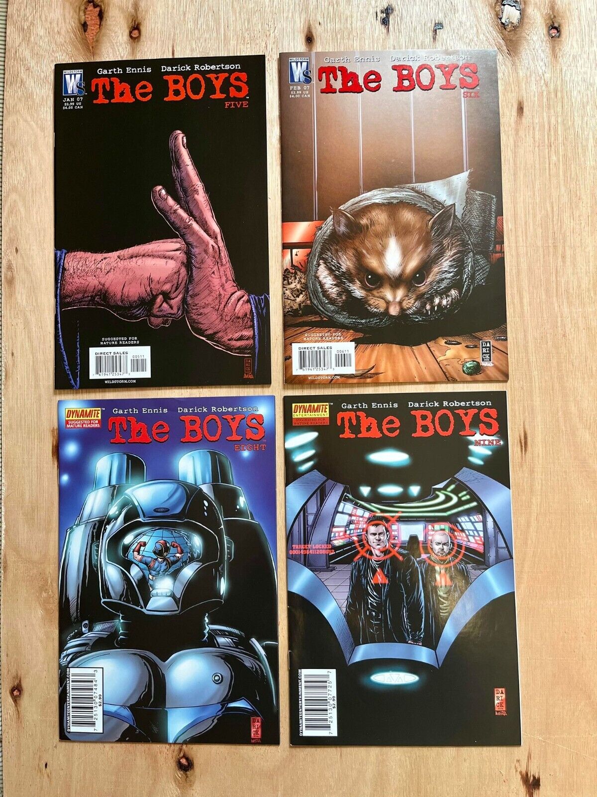 The Boys #5-6-8-9 - Dynamite and Wildstorm - 2006 NM