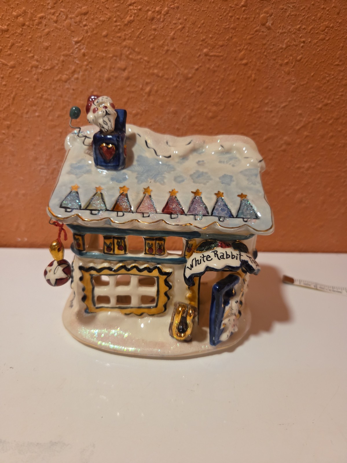 VNTG 2001 Blue Sky Clayworks Heather Goldminic White Rabbit Santa Toy Store
