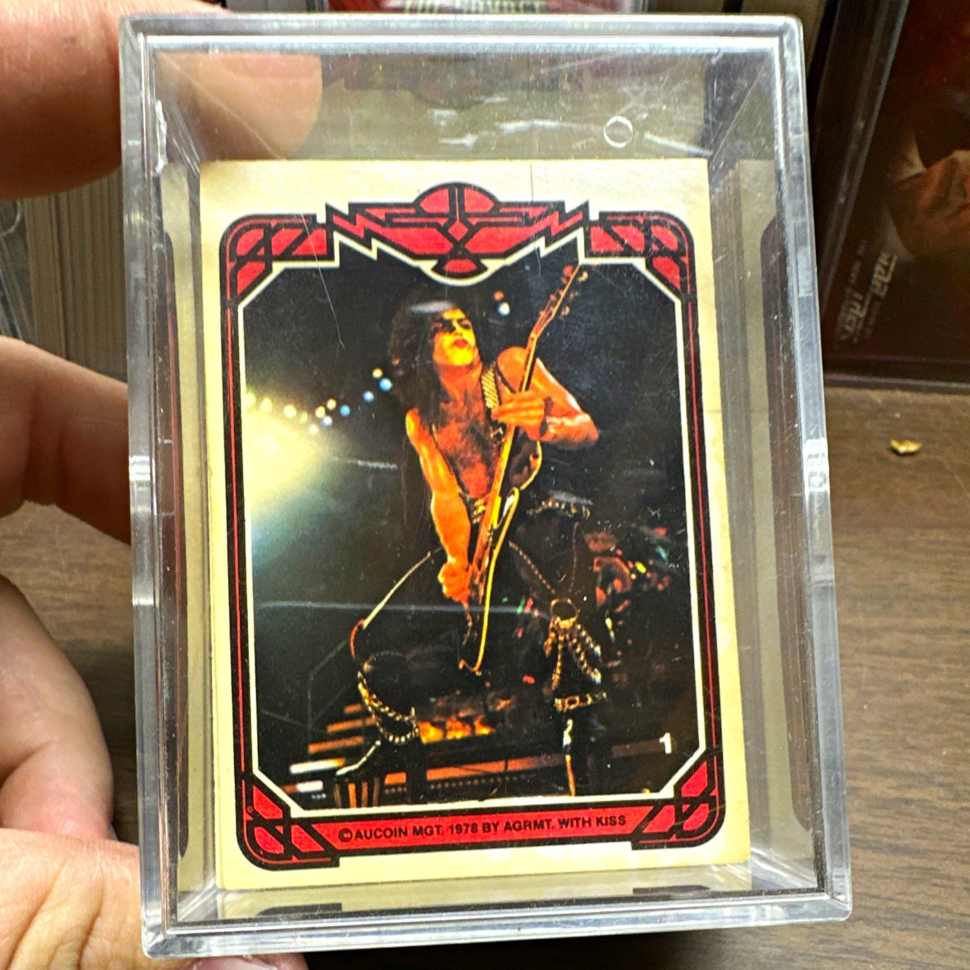 KISS 1978 Trading Card 1-66 Base set  w/ Protective Case Vintage Music Aucoin