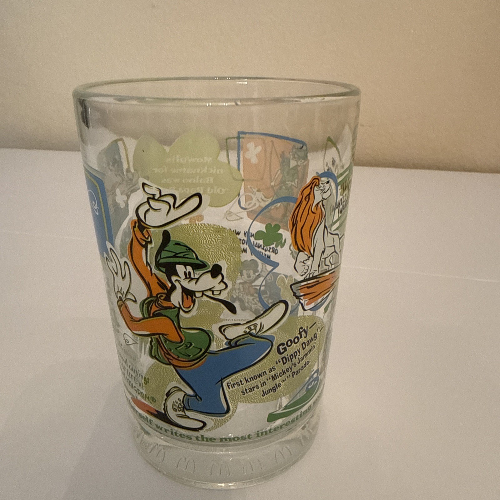 McDonalds Disney World 100 Years Of Magic Glass Goofy 2001 Collectible