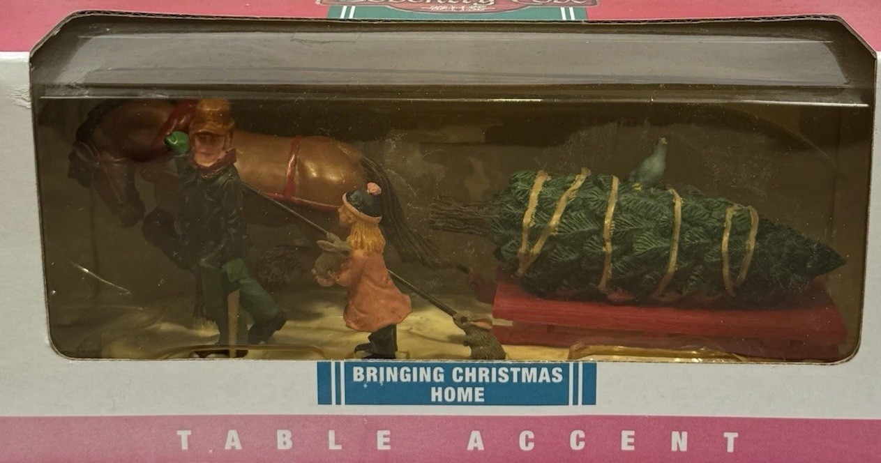 Lemax Coventry Cove Bringing Home Christmas 2007 Village Figurine #73636 Tree Lemax Coventry Cove Bringing Home Christmas 2007 Village Figurine #73636 Tree