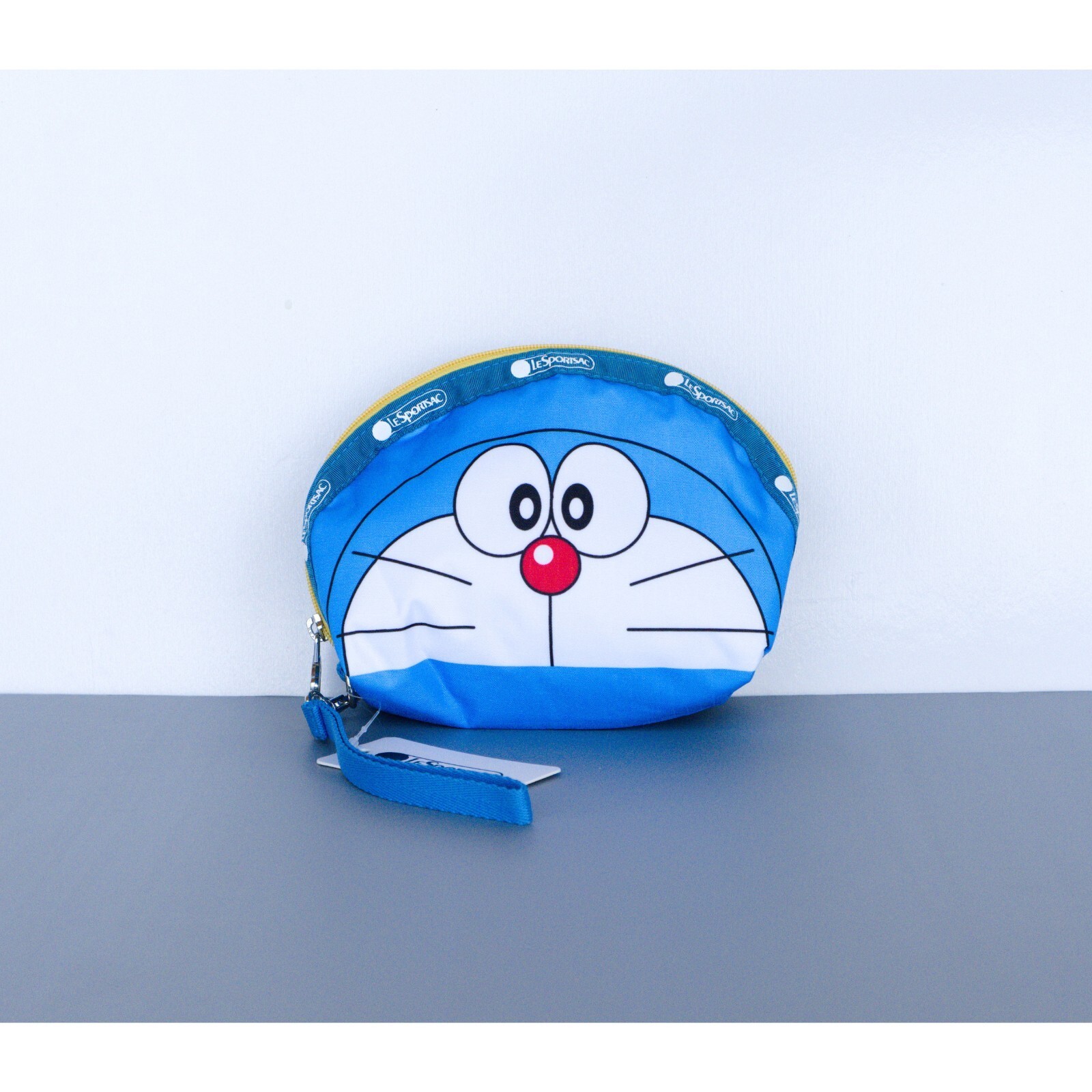 LeSportsac x Doraemon Blue Cosmetic Wristlet Pouch NWT