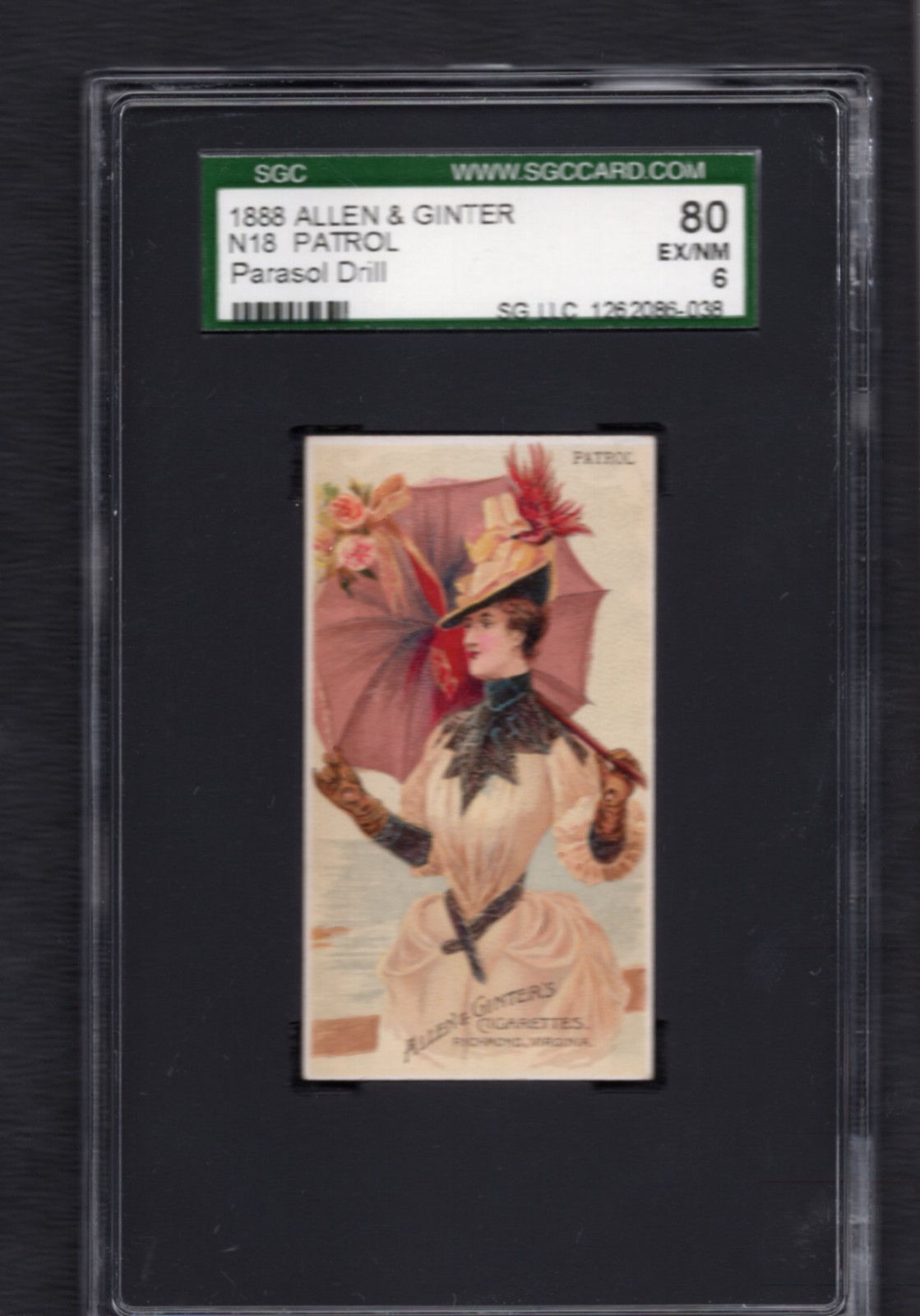1888 N18 ALLEN & GINTER PARASOL DRILL \