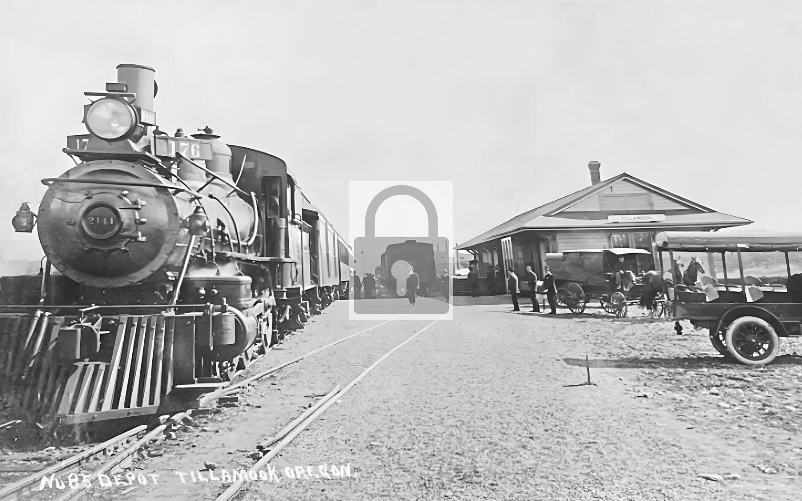 Railroad Train Station Depot Tillamook Oregon OR