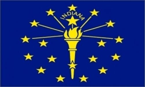3'x5' Indiana State Flag USA Outdoor Indoor Banner Hoosier Pride Polyester 3x5
