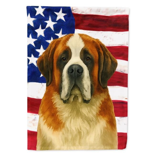 Carolines Treasures WDK6309CHF 40 x 28 in. Red & White Saint Bernard American...