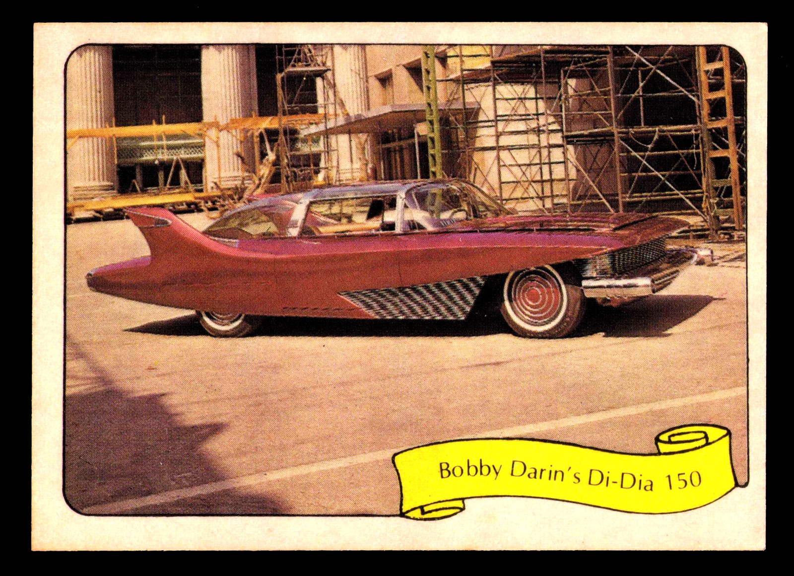 Original 1975 BOBBY DARIN'S DI-DIA 150 Barris KUSTOM CARS Fleer Sticker Card NM