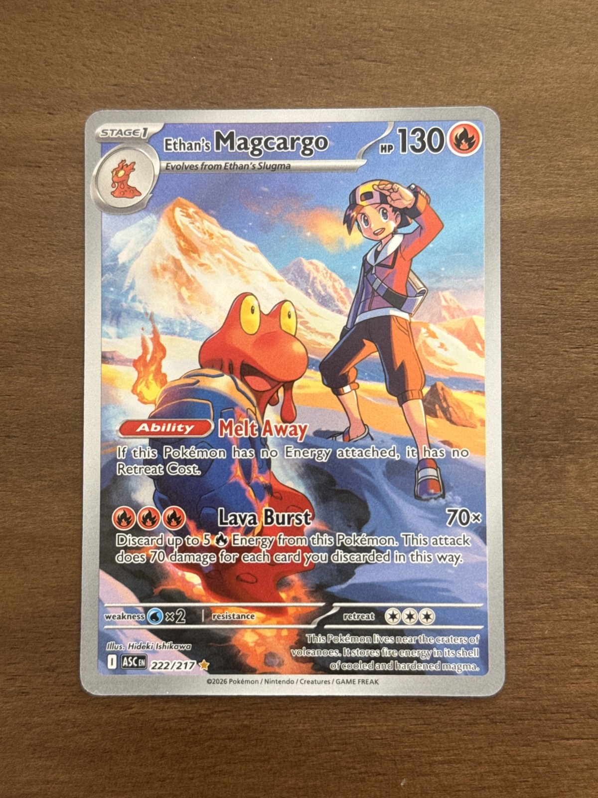 Pokemon: Ethan\'s Magcargo 222/217 - ME: Ascended Heroes - Illustration Rare