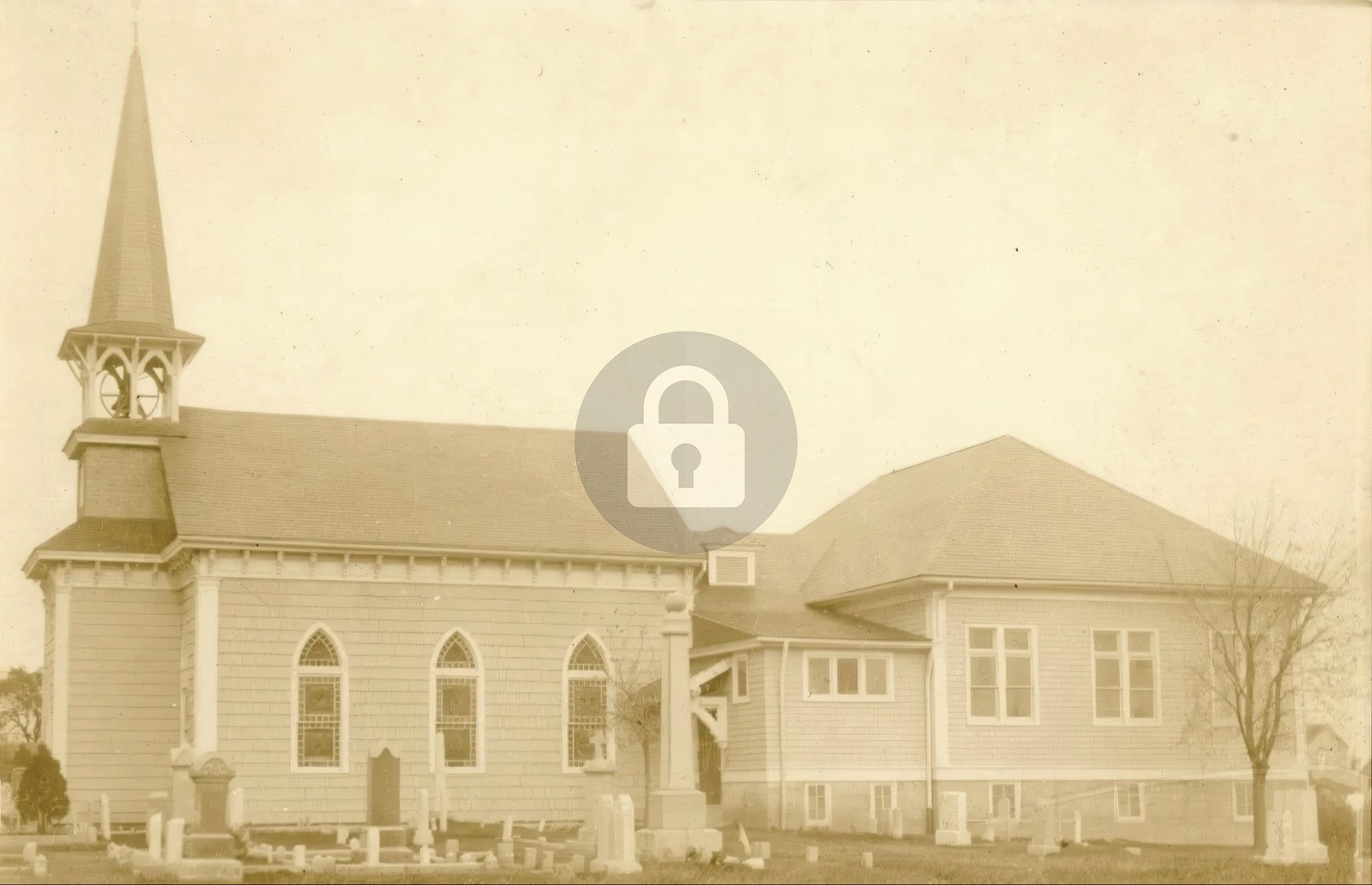 Presbyterian Church Cemetery Lewes DE Delaware RPPC Photo Postcard COPY