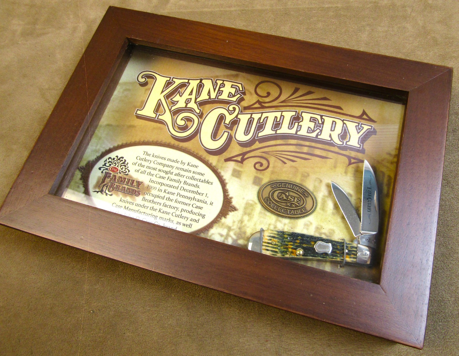 RARE HERITAGE CASE XX KANE CUTLERY #068/250 BONE SWAY BACK JACK POCKET KNIFE