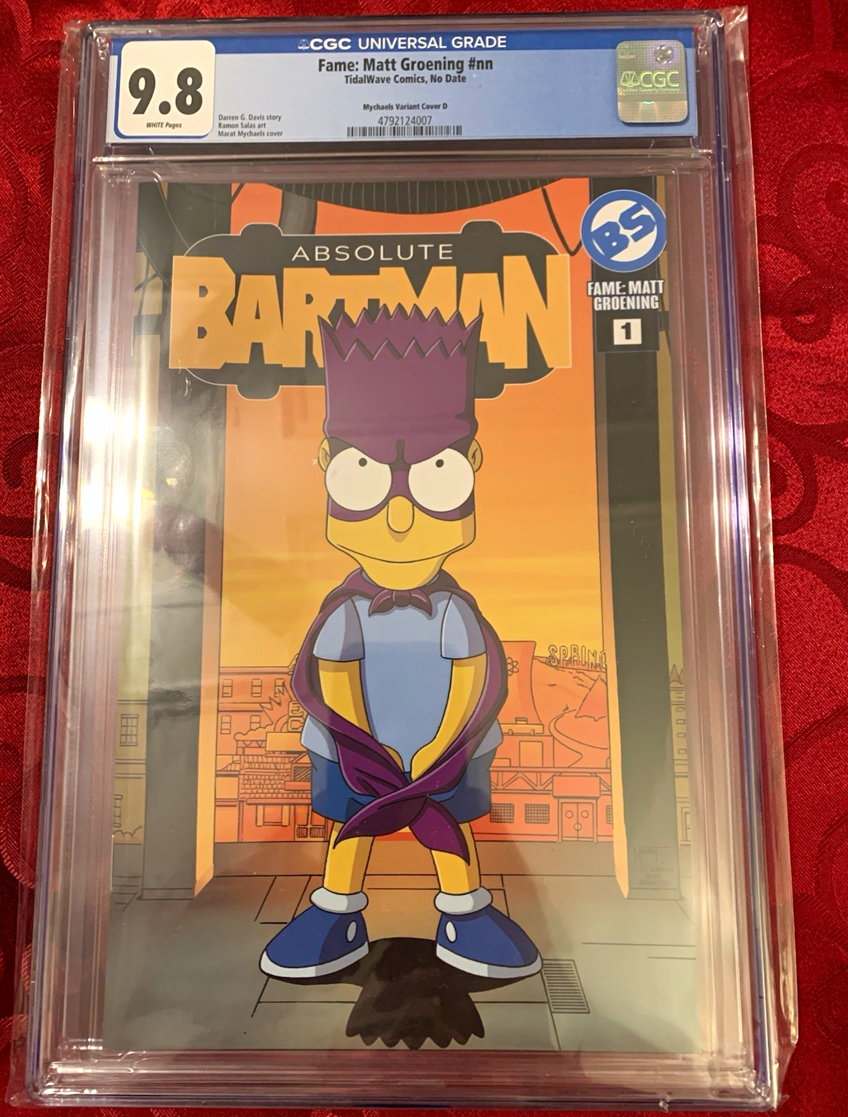 🔥🔥TidalWave Comics Fame: Matt Groening “Absolute Bartman” CGC grade 9.8 SDCC