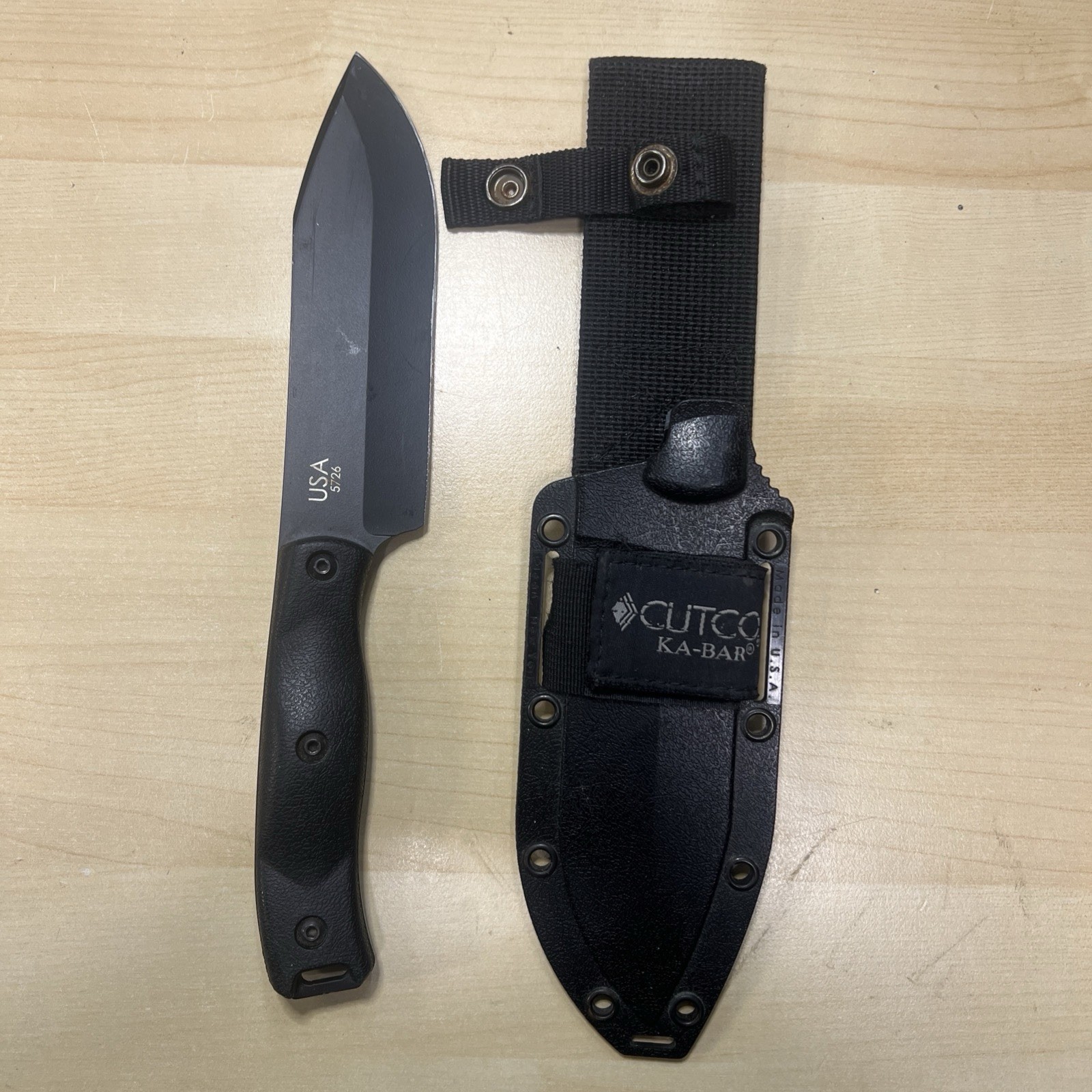Cutco KA-BAR 5726 Hunting Knife w/ Sheath