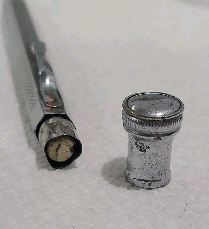 Vintage 1920s Japanese Propelling Mechanical Pencil Engine Turned Red Lead JAPON