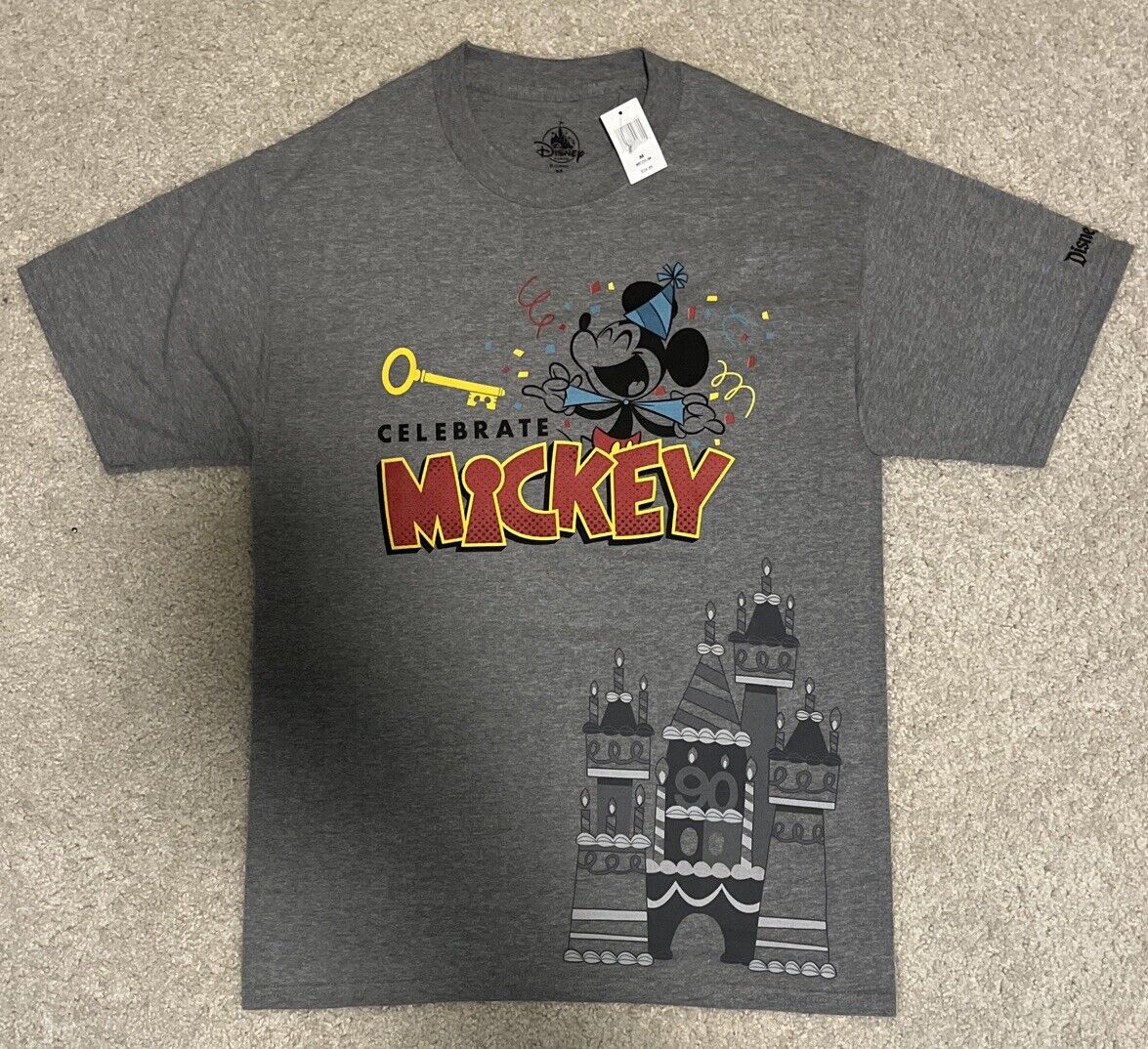 Disneyland Celebrate Mickey 90 years  T shirt size Adult Medium new