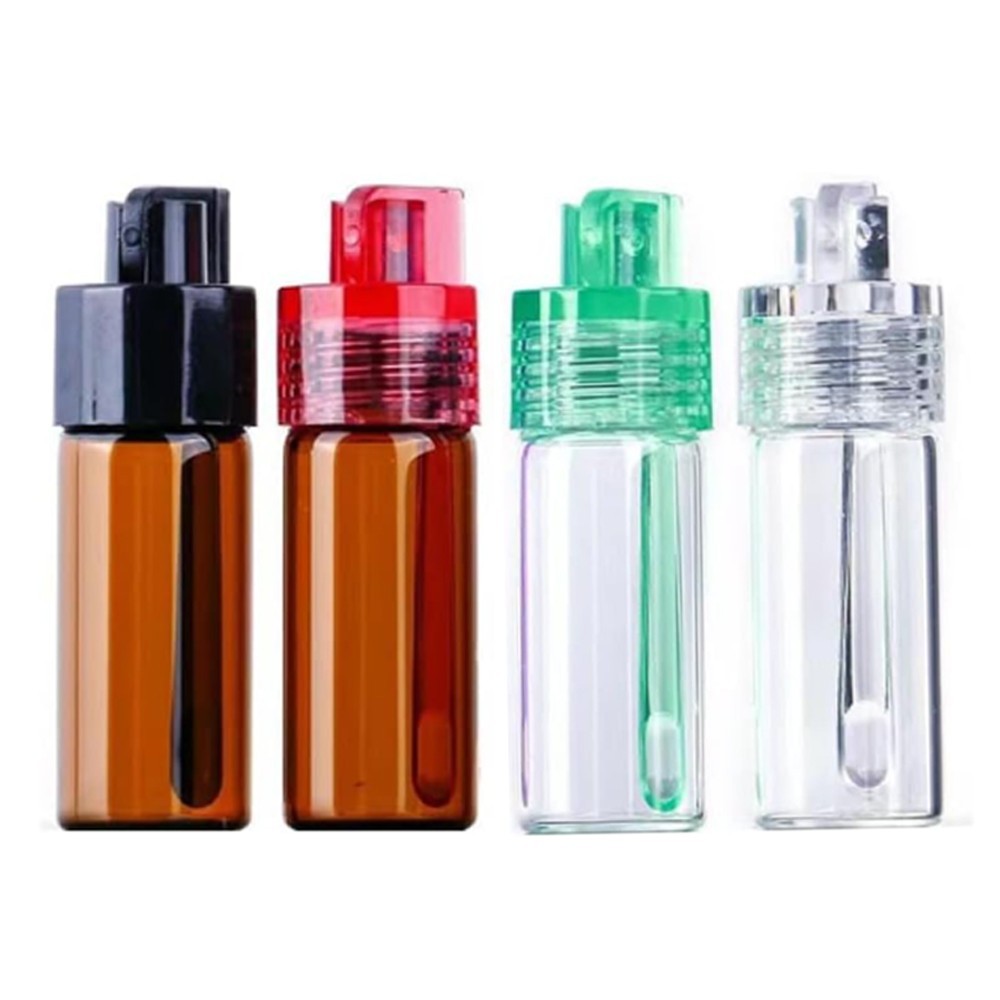 3Pcs Vintage Glass Bottles For Travel Spice Powder Storage Boxes Men Gift