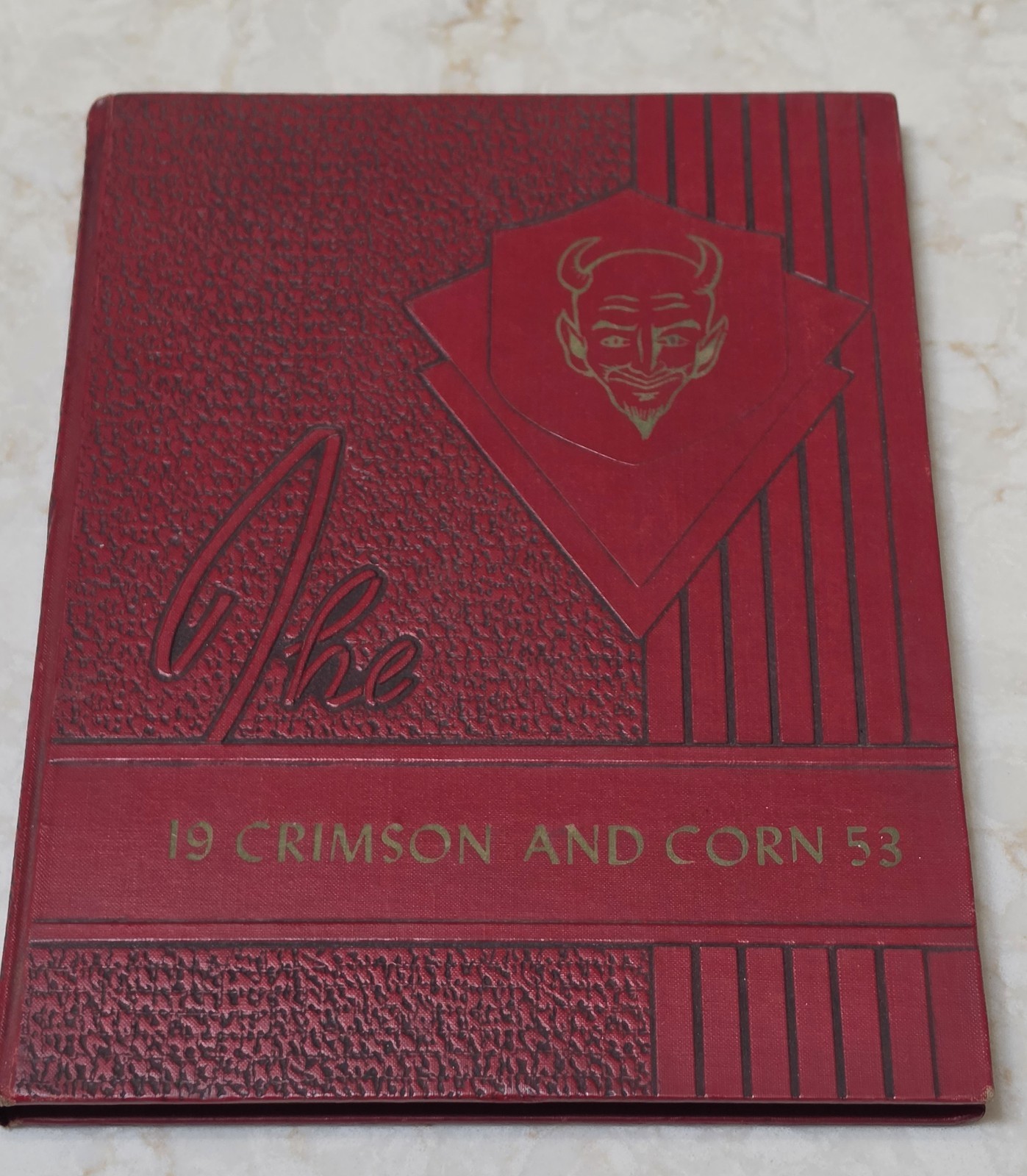 Vintage 1953 Murphysboro (IL) High School Yearbook - Crimson And Corn - M.T.H.S.