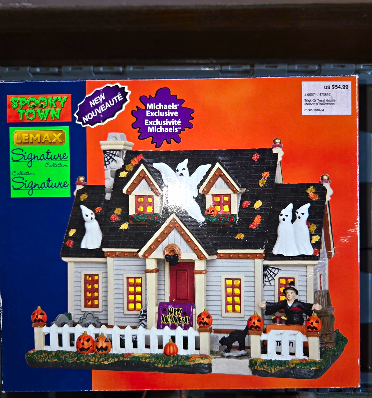 Lemax Halloween Spooky Town Trick or Treat House #65074 with Box
