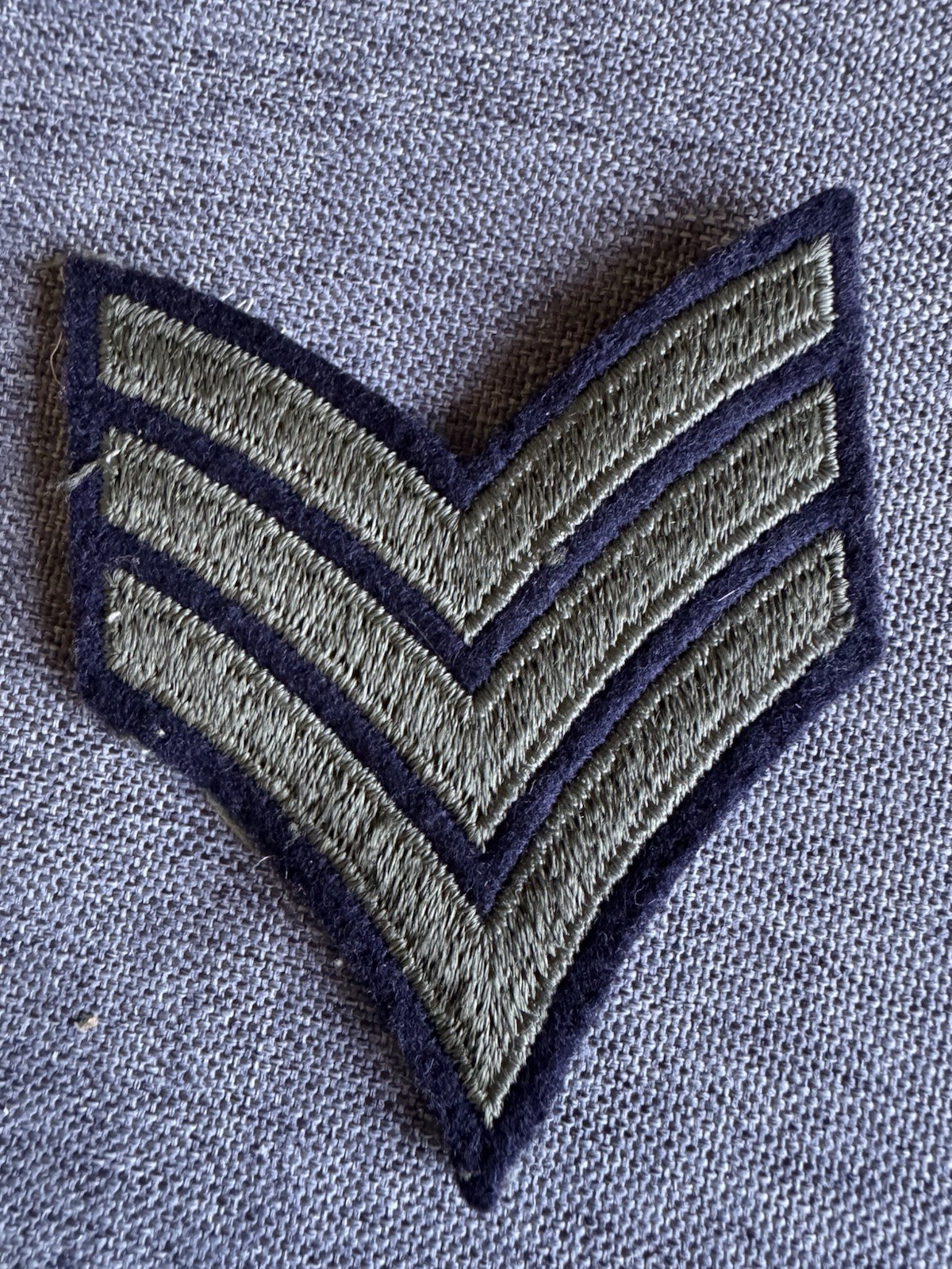 Original vintage WWII British Army Sergeant Stripes SGT 