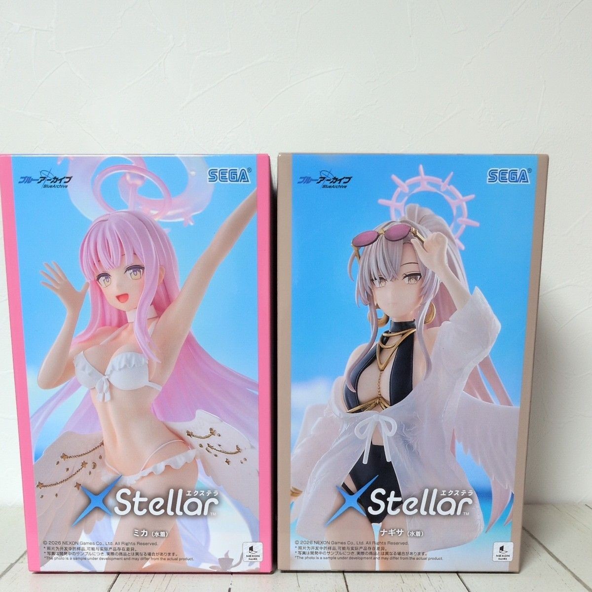 Blue Archive XStellar Nagisa Mika Swimsuit Prize Figure Set Japan
