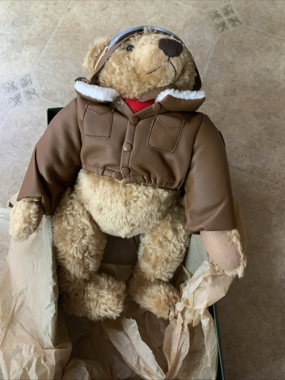 Vtg ‘98 Texaco ACE flying Pioneer Bear NIB W/tags