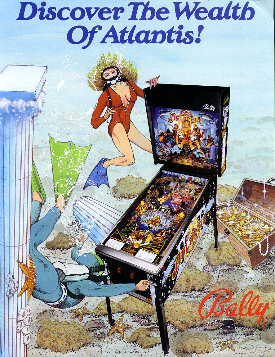 ORIGINAL 1980\'s - 1990\'s Pinball Machine Flyers Science Fiction Sports Fantasy