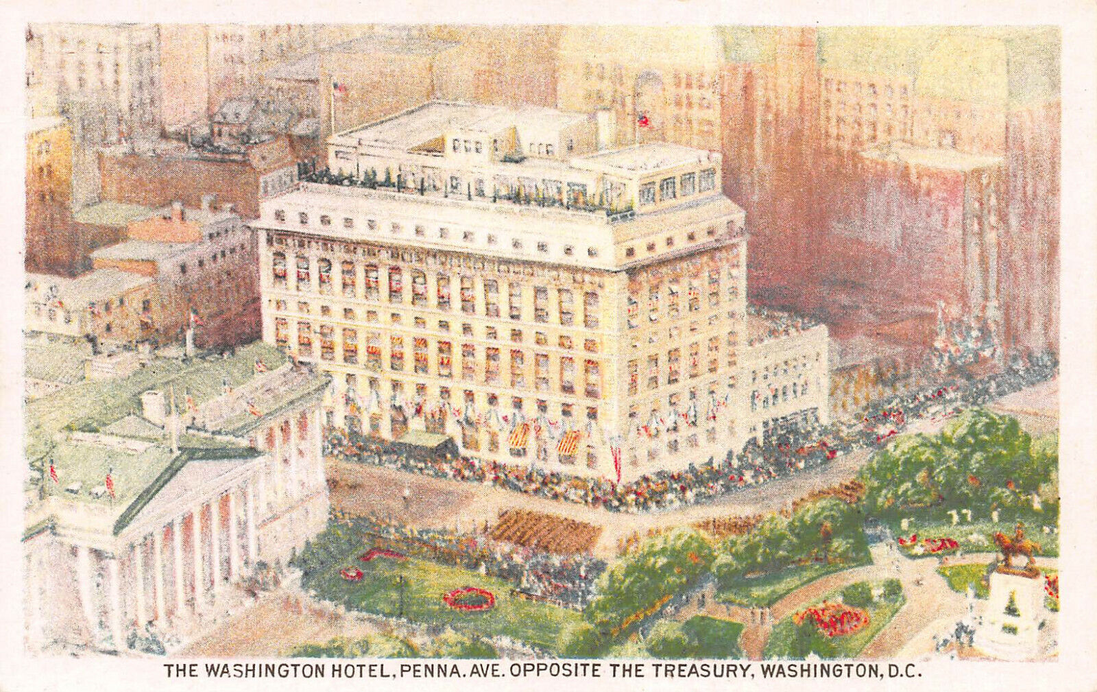 The Washington Hotel, Washington, D.C, early postcard, unused