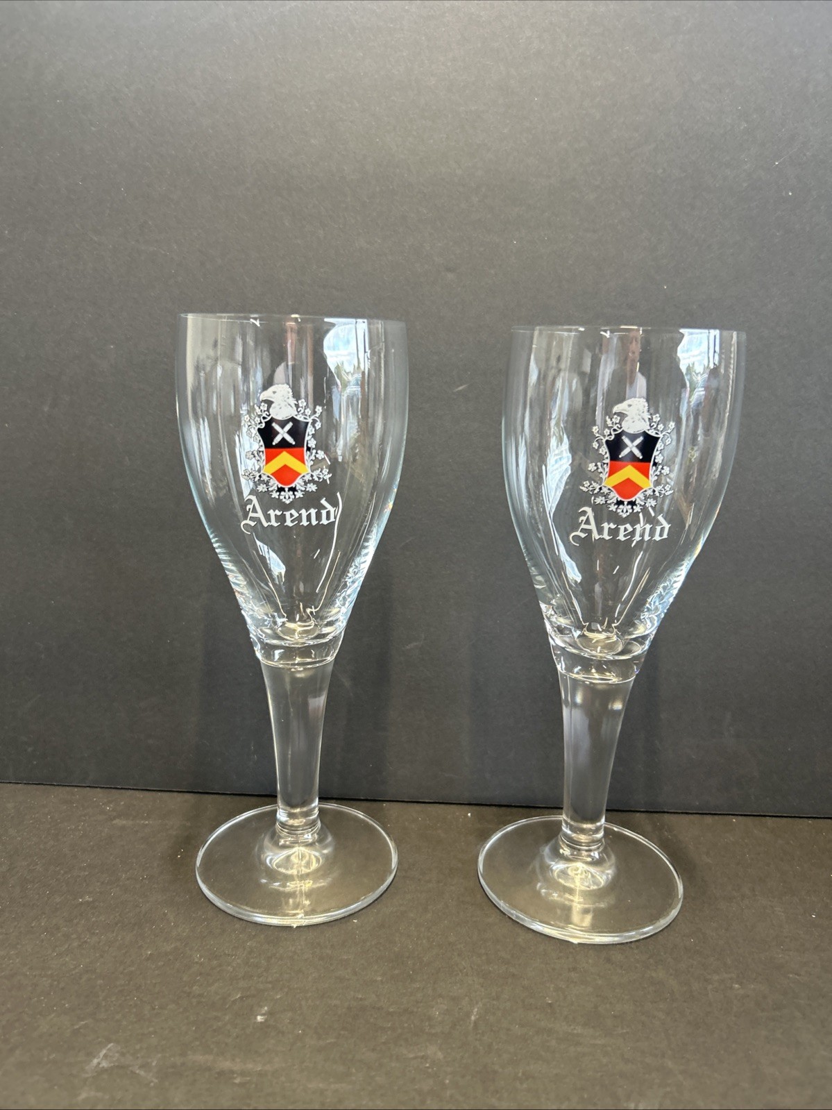 2 New Arend 33cl Belgian Beer Glass Belgium Home Bar Brouwerij De Ryck 9” Rare 2 New Arend 33cl Belgian Beer Glass Belgium Home Bar Brouwerij De Ryck 9” Rare