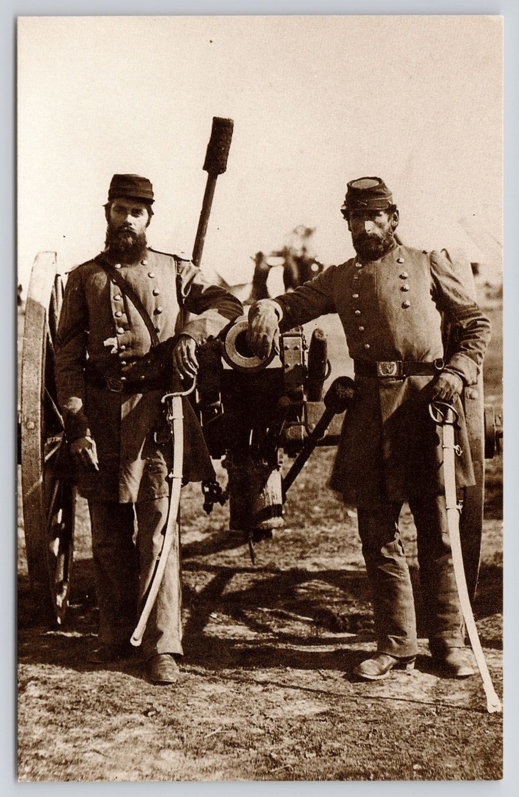 Leib Image Archive York PA Postcard PC61903 Union Light Artillery Officers c1862