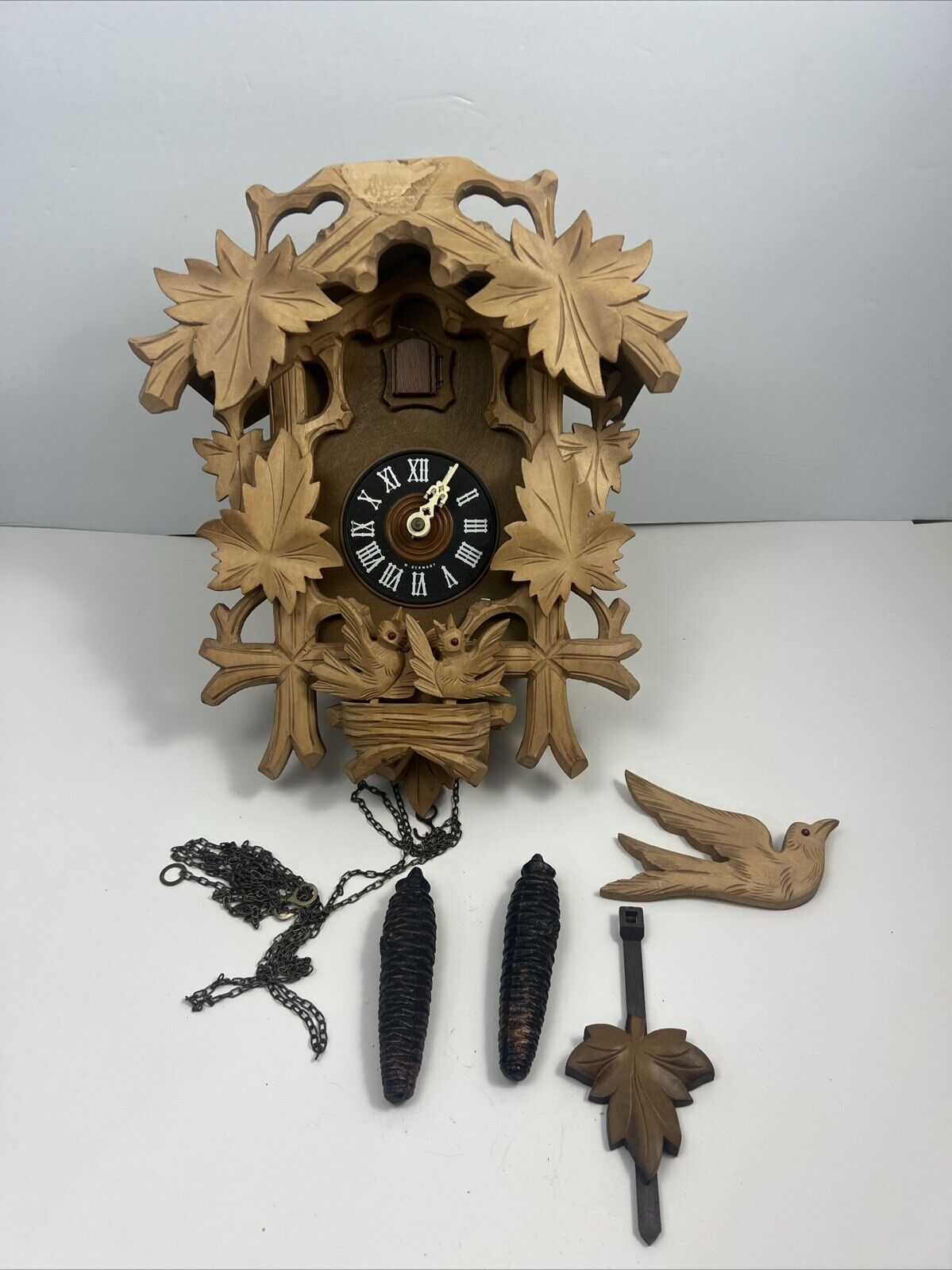 Vintage West Germany Cuckoo Clock UNTESTED Home Decor