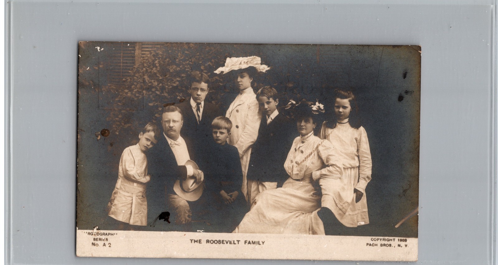 1909 Theodore Roosevelt Family Postcard Rotograph Pach Bros Series A2 Antique