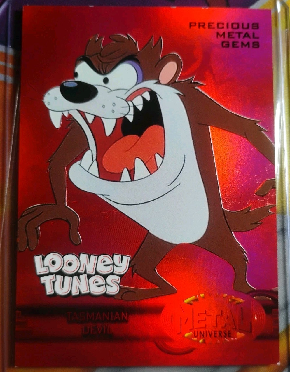 2024 Fleer Retro Looney Tunes Tasmanian Devil PMG Red 100/100 BOOKEND
