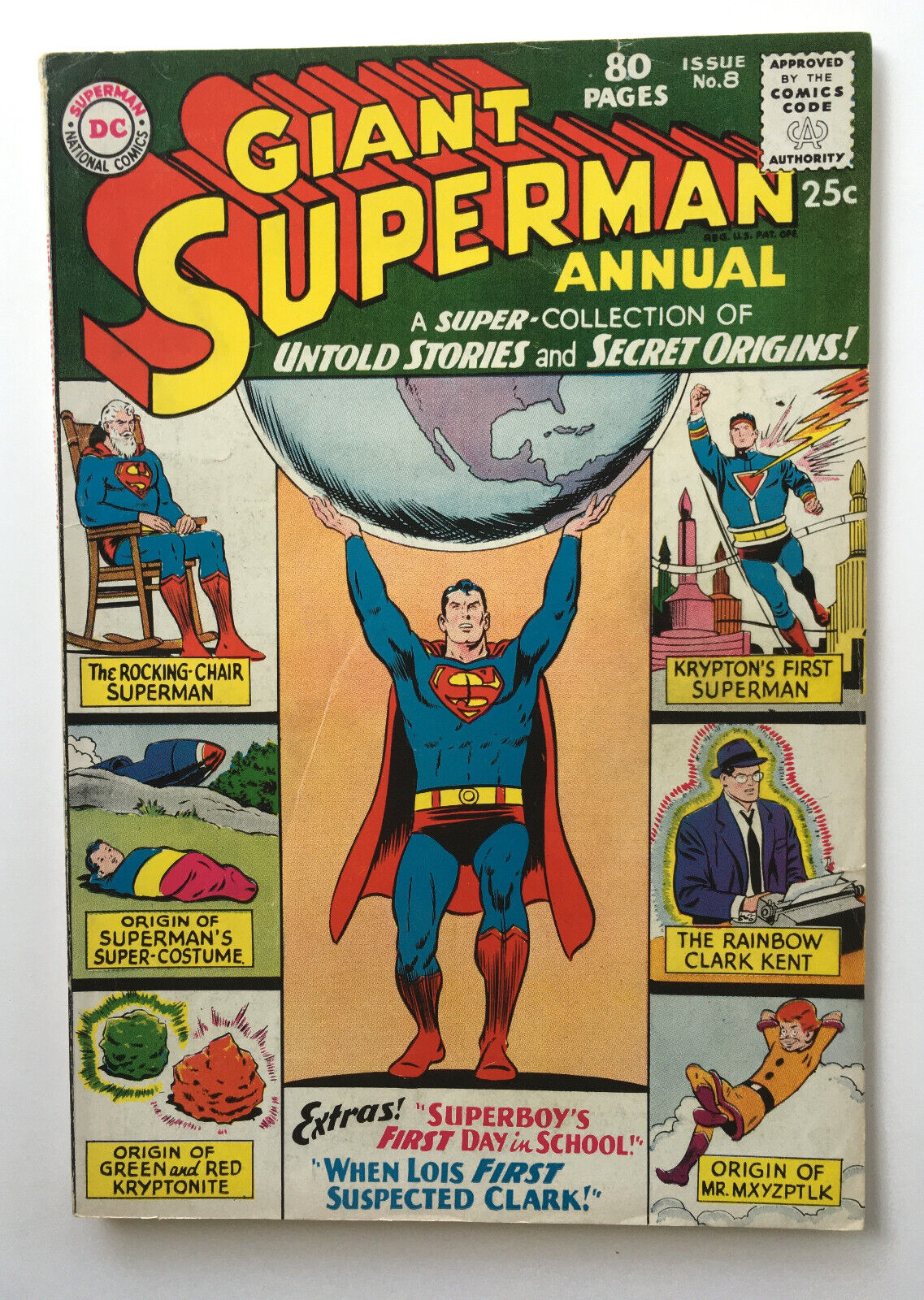 Giant SUPERMAN Annual 8 DC Comics FN+ 6.5 nice upper mid-grade SILVER AGE 1963