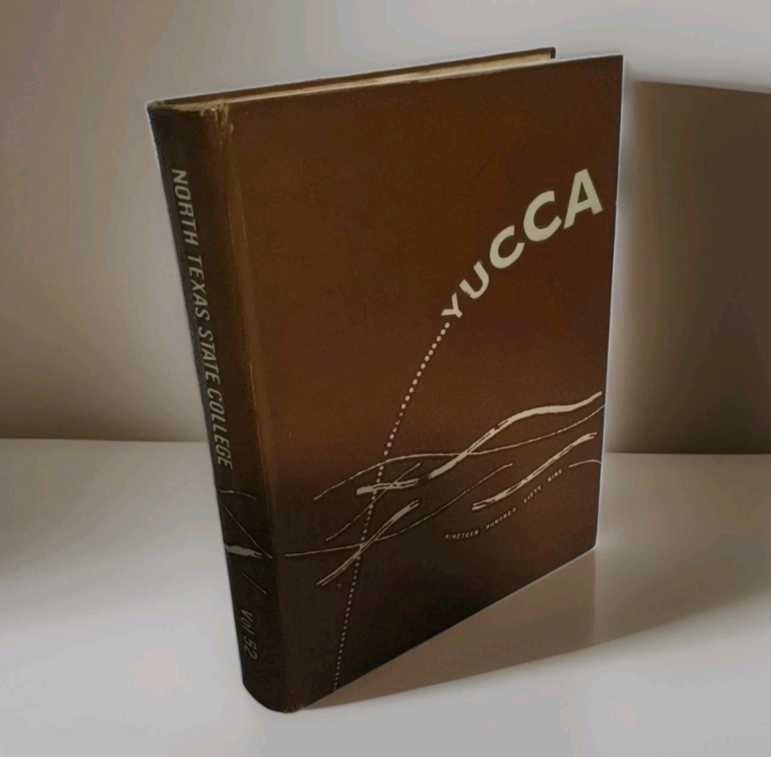 1959 YUCCA NORTH TEXAS STATE COLLEGE YEARBOOK UNT DENTON TX EAGLES YEAR BOOK