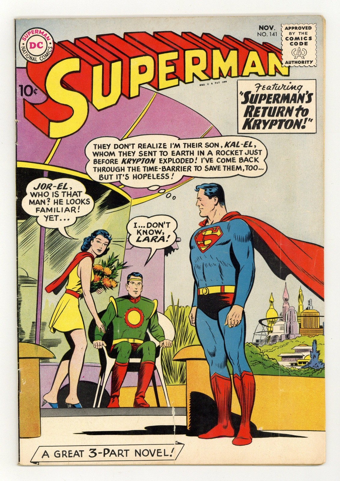 Superman #141 GD+ 2.5 1960