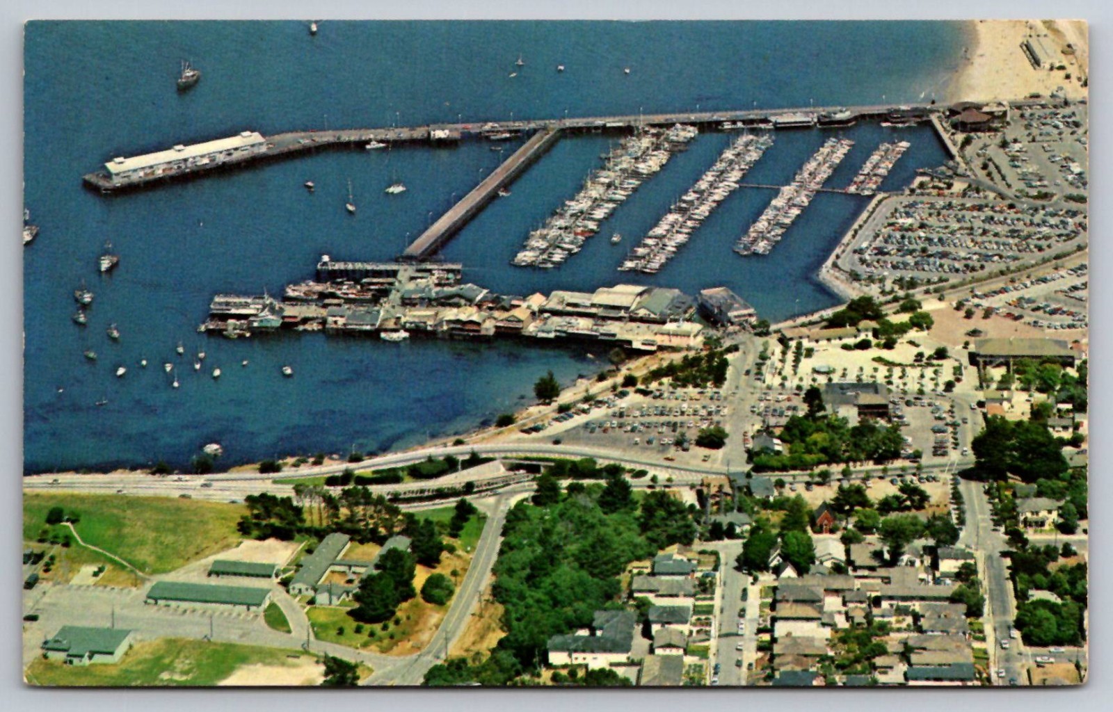 Monterey California Fisherman\'s Wharf & Harbor Vintage Postcard