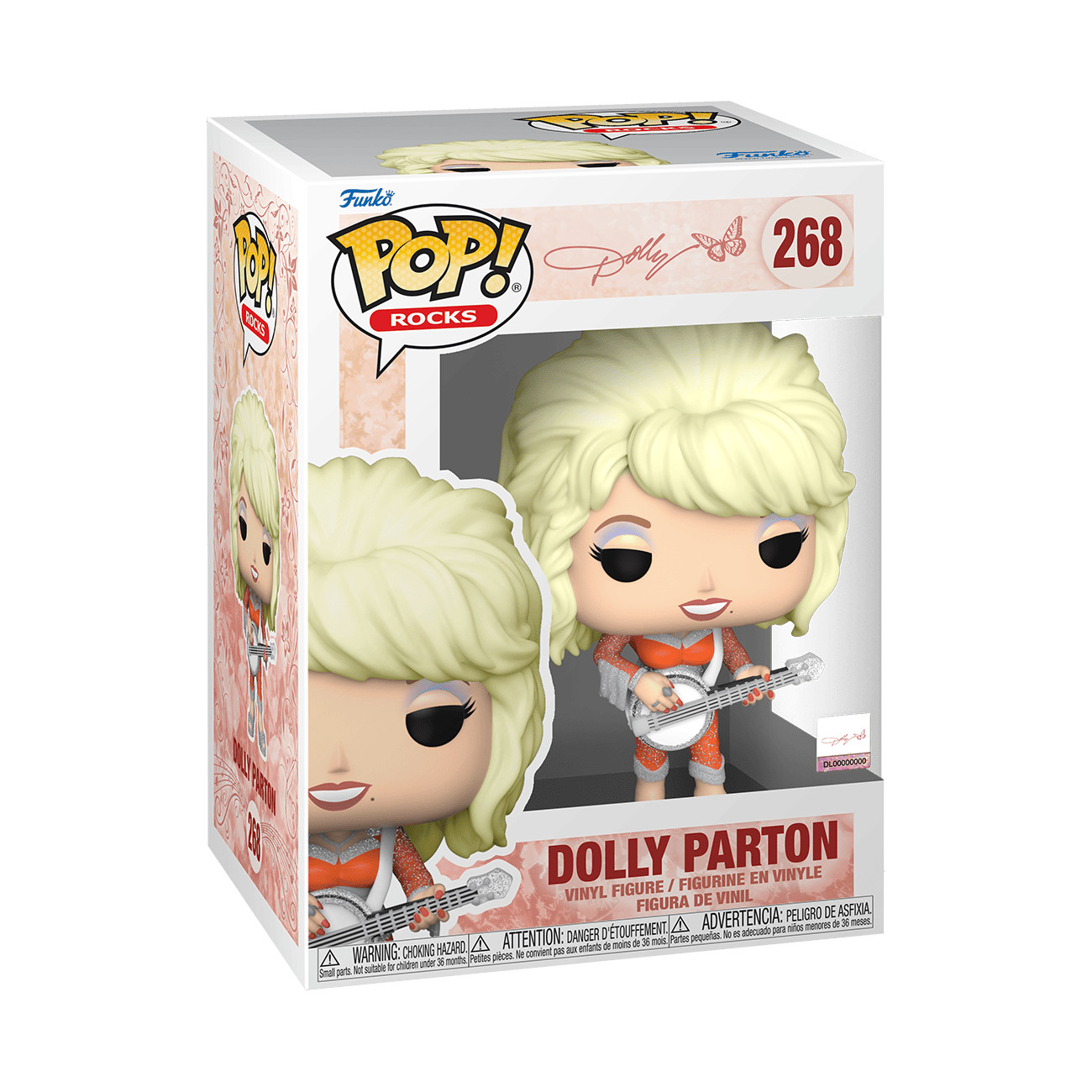 Funko Pop Vinyl: Dolly Parton #268 Vaulted + protector Funko Pop Vinyl: Dolly Parton #268 Vaulted + protector