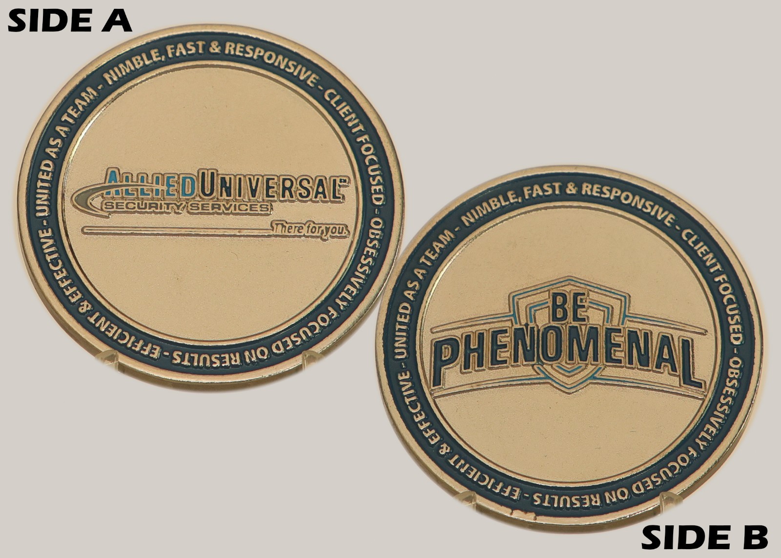 Allied Universal Security Services Be Phenomenal Challenge Coin  M#6