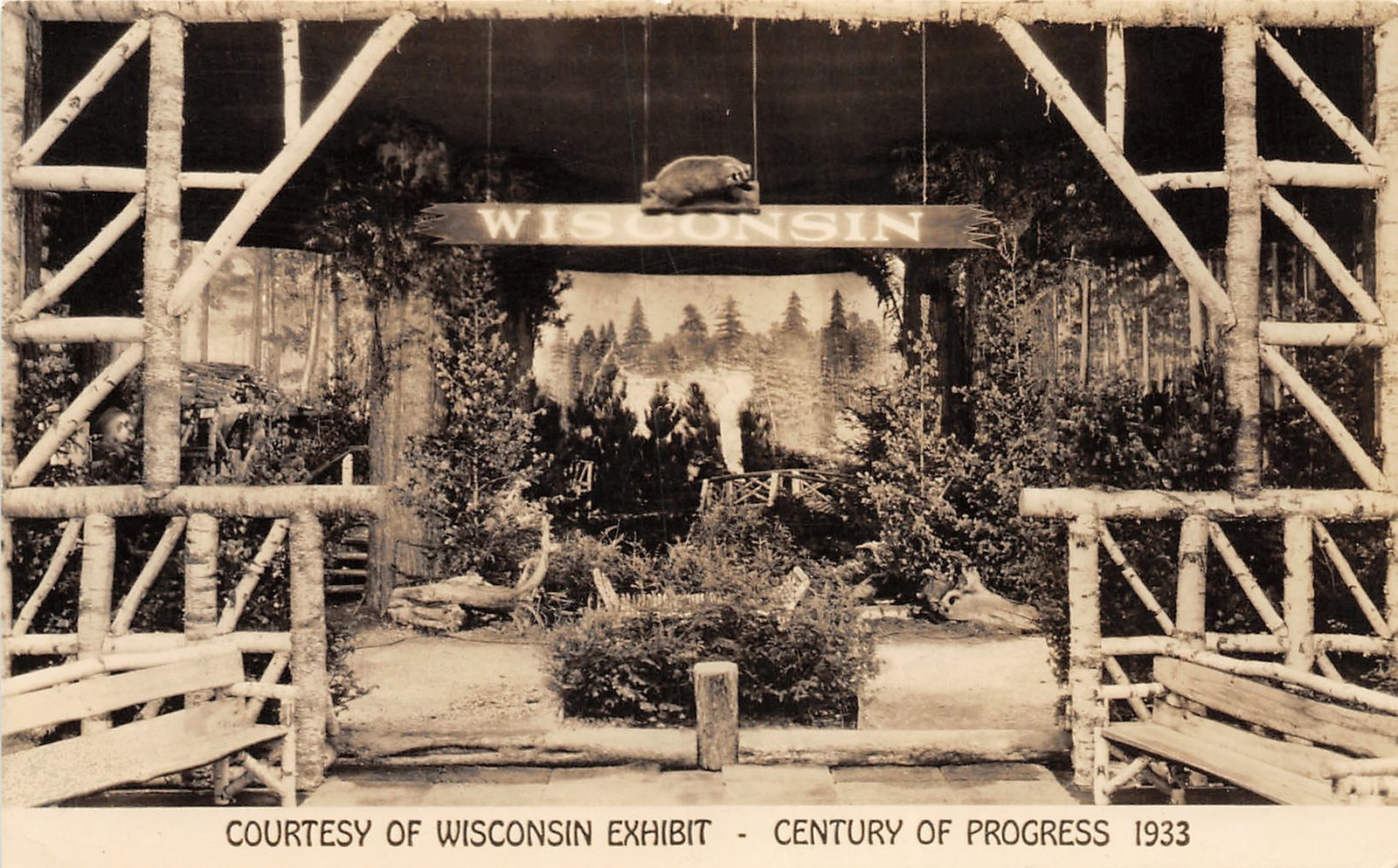 H56/ Chicago Illinois Wisconsin RPPC Postcard 1933 Exhibit Century of Progress
