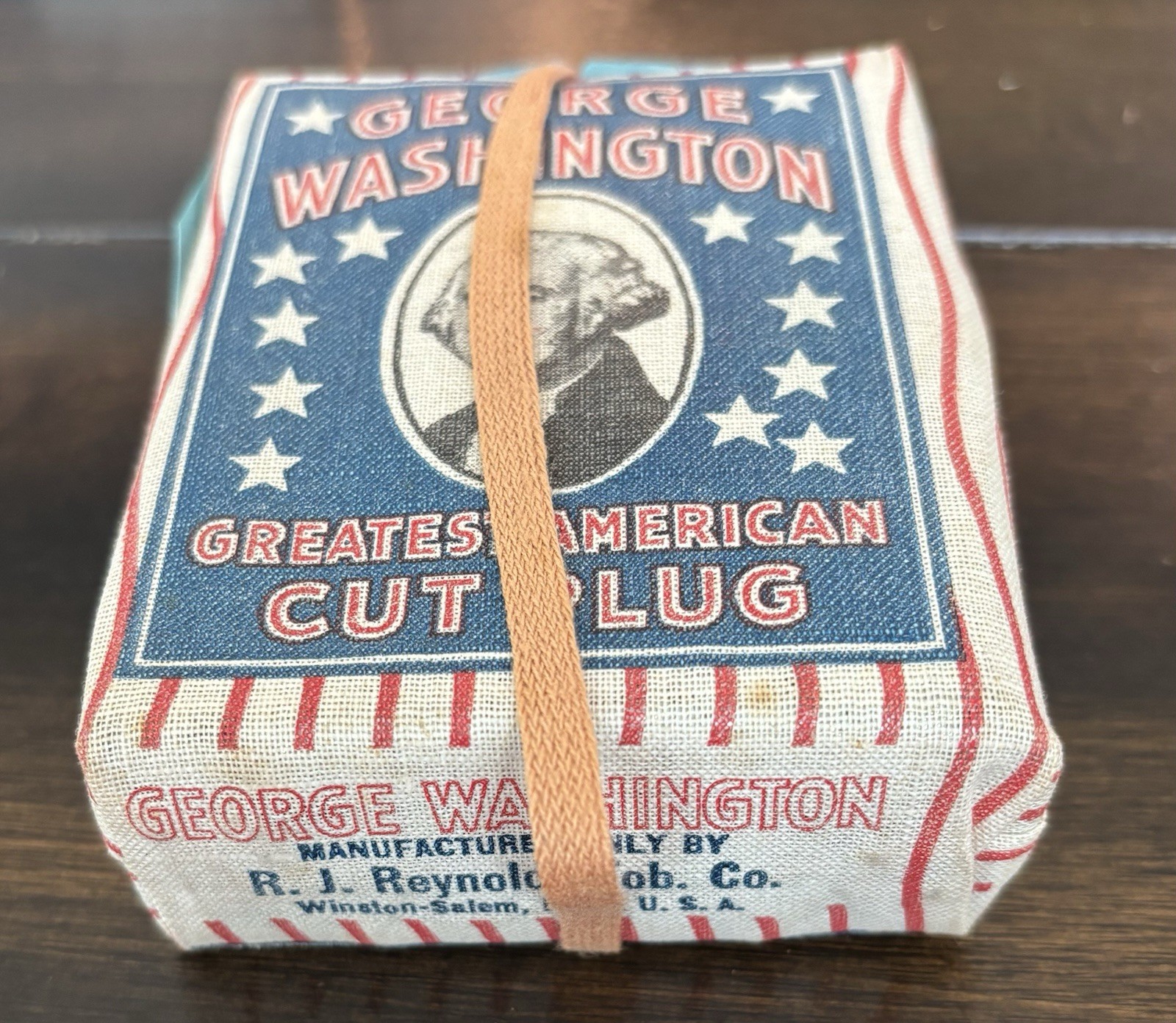 Vintage George Washington Cut Plug Tobacco Bag R J Reynolds