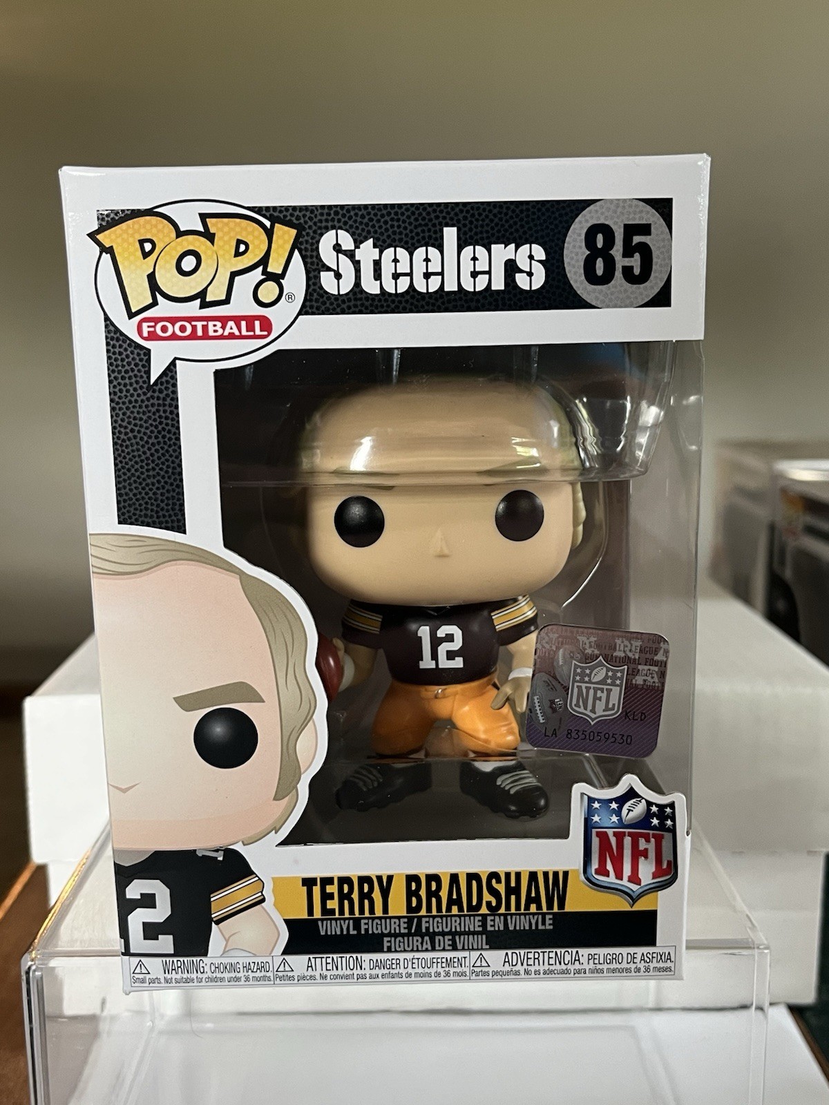 Funko POP NFL Football Terry Bradshaw Pittsburgh Steelers #85 Black Vaulted 🏈